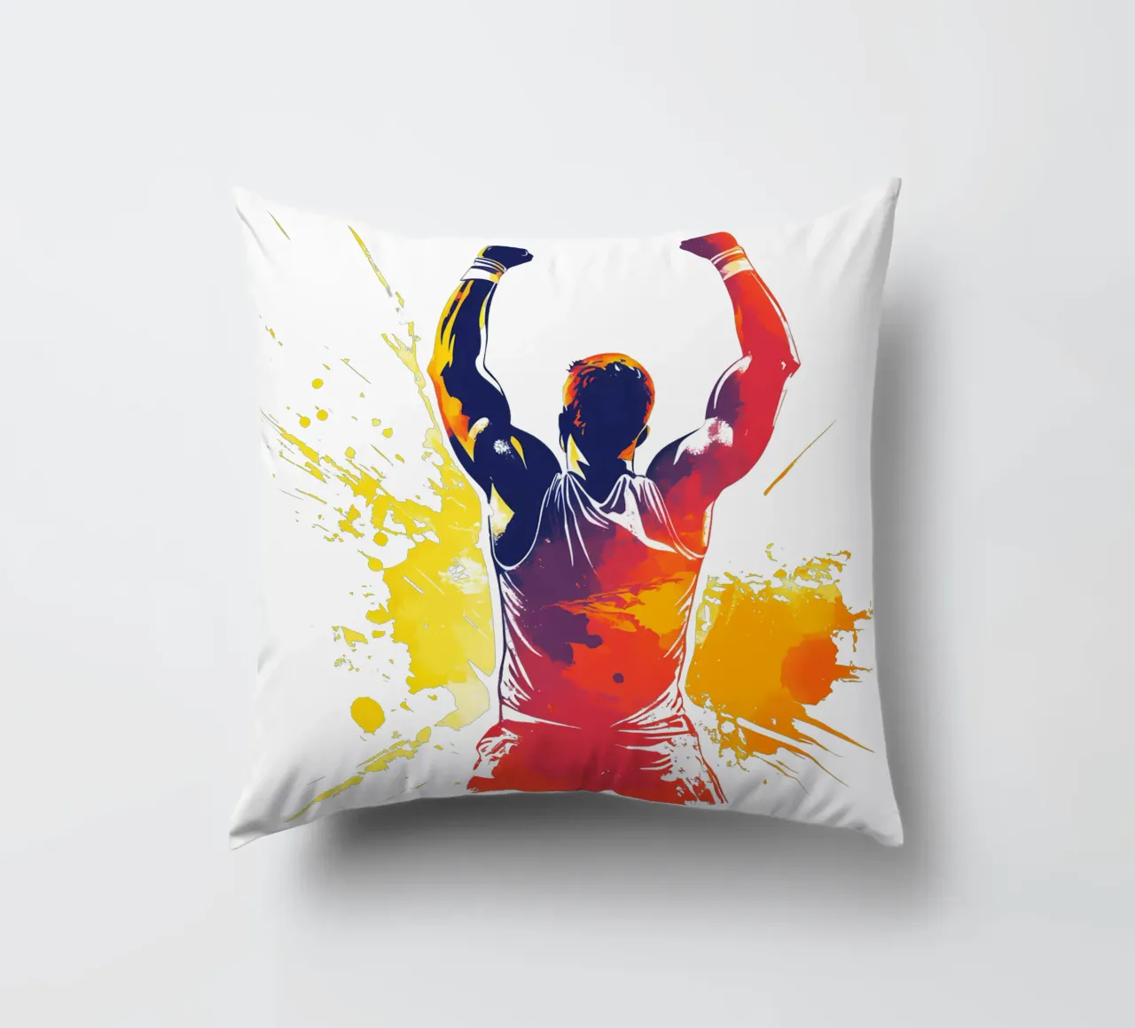 Atleet in overwinningspose Trending Now kussen van Urban Life