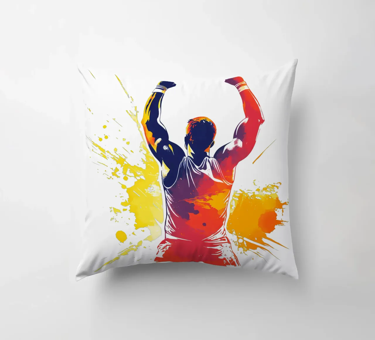 Atleet in overwinningspose Trending Now kussen van Urban Life