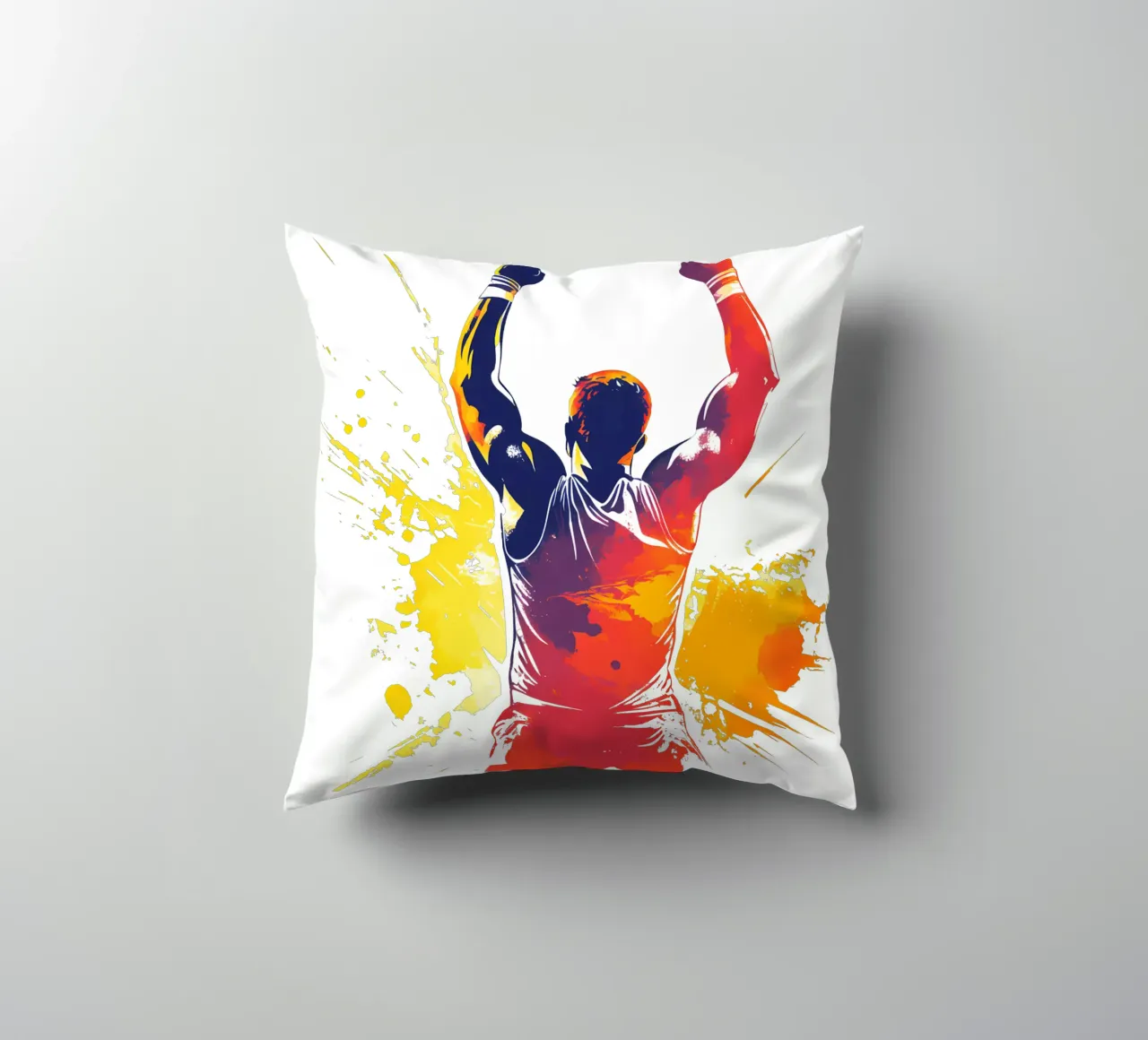 Atleet in overwinningspose Trending Now kussen van Urban Life