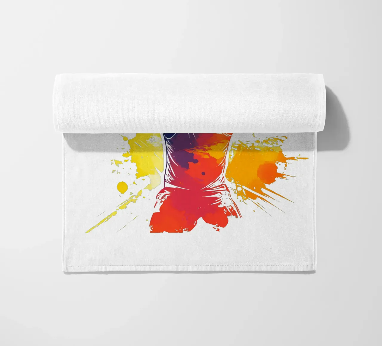 Atleet in overwinningspose Trending Now strandhanddoek van Urban Life