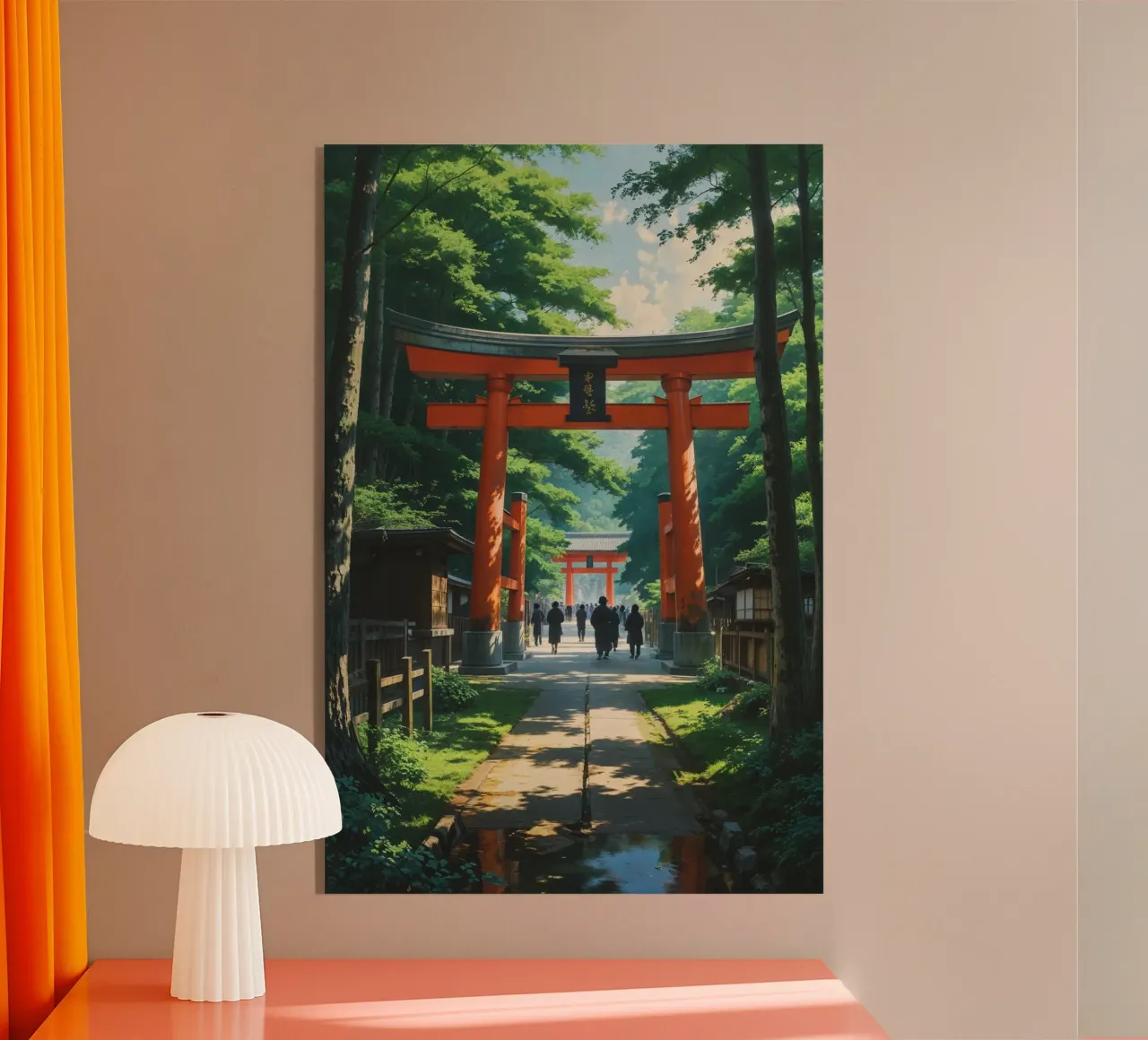 Tranquil Path Through Meiji Shrine's Torii Gates plexiglass da AlbertKlee