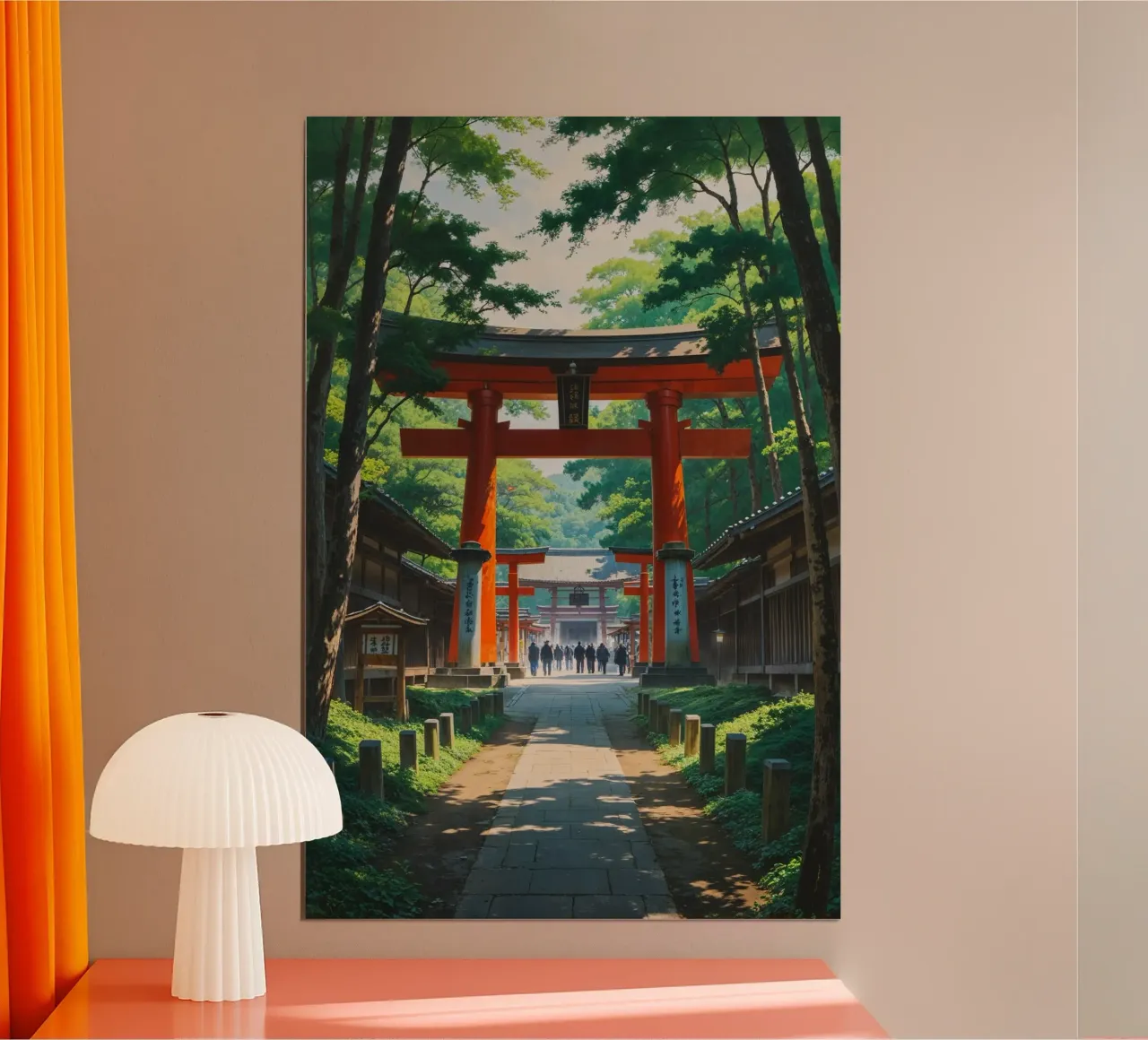 Sacred Journey Under Meiji Shrine's Verdant Canopy carta hahnemühle da AlbertKlee