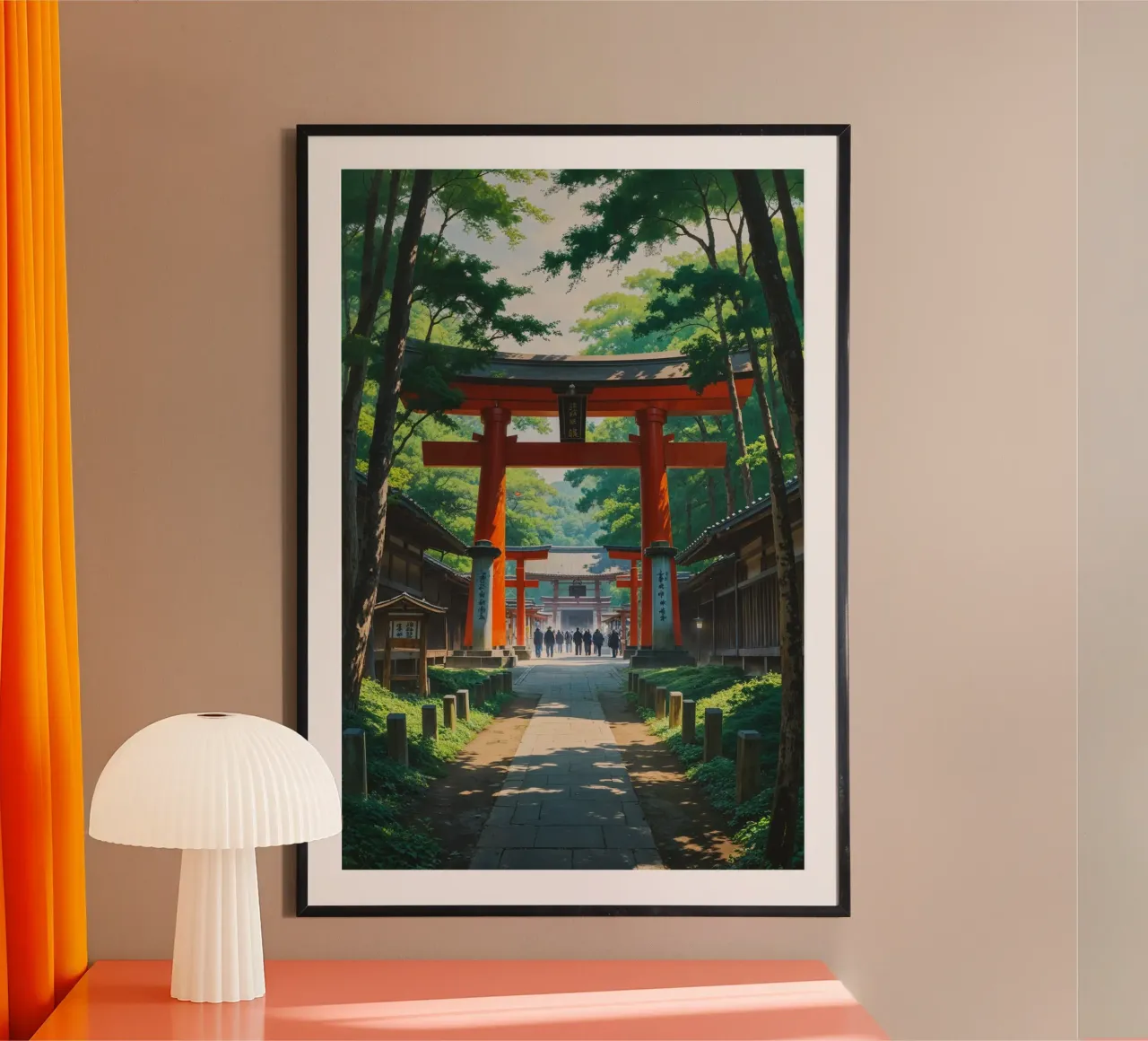 Sacred Journey Under Meiji Shrine's Verdant Canopy carta hahnemühle da AlbertKlee