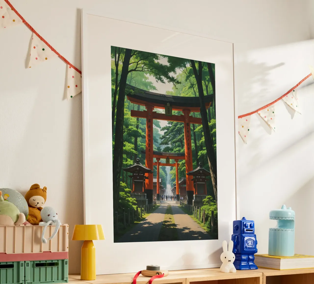 Mystical Passage Through Meiji Shrine's Torii Corridor carta hahnemühle da AlbertKlee