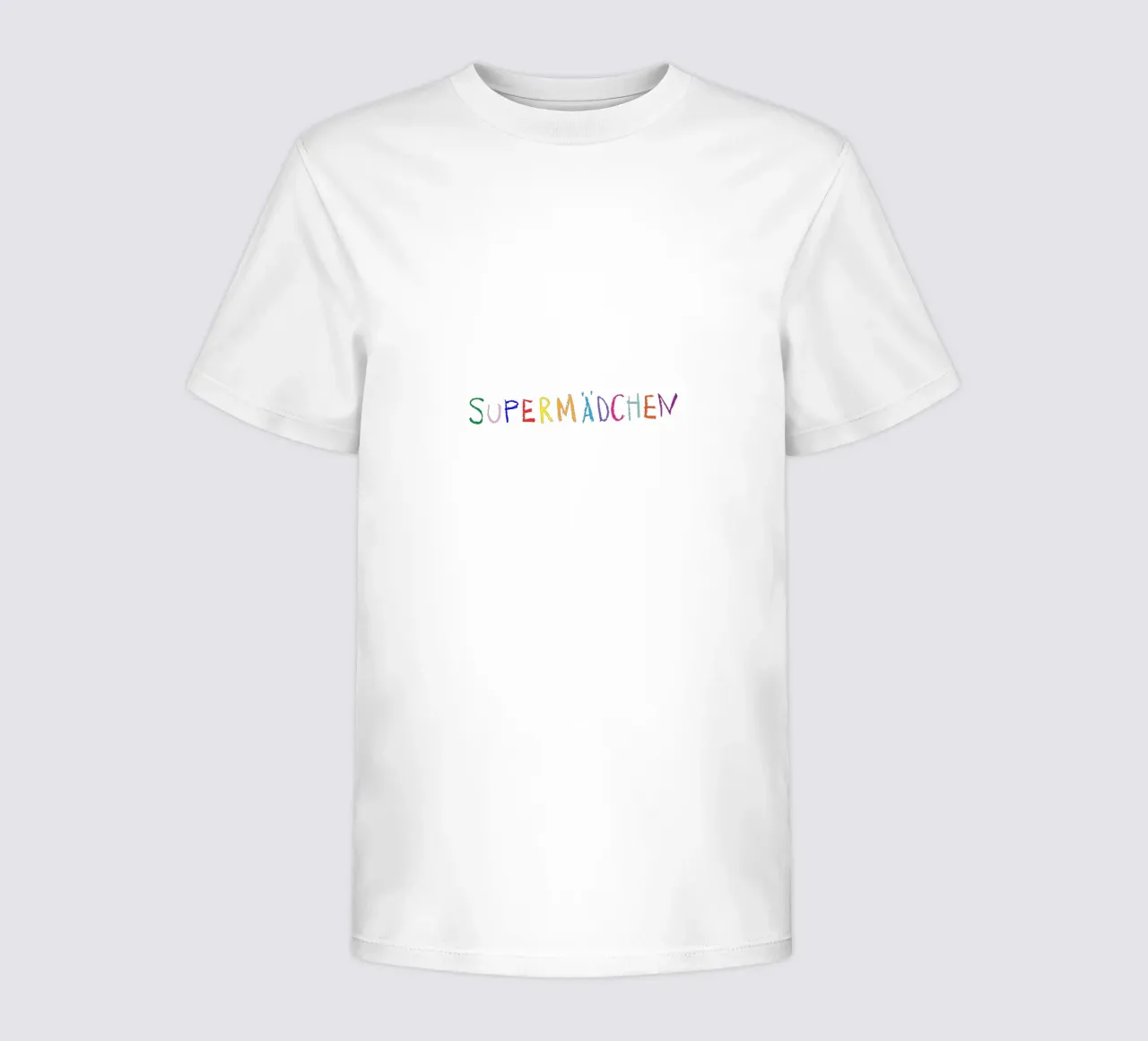 Supermädchen t-shirt enfant de Brushmeetspaper