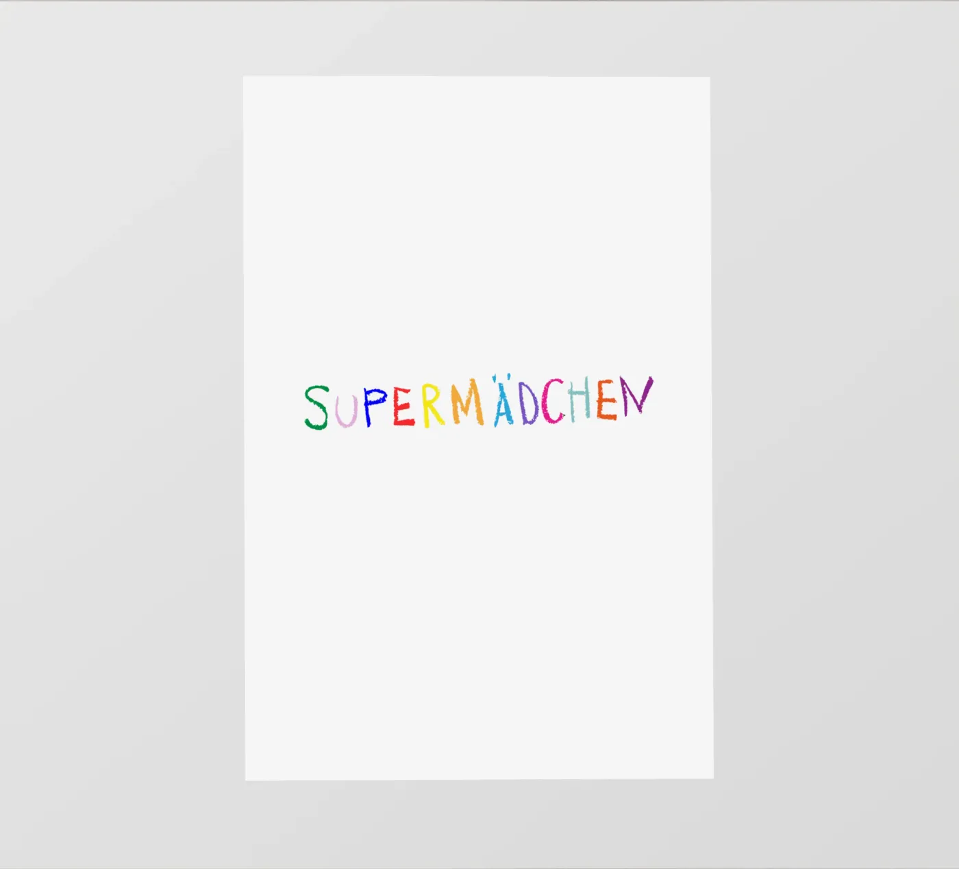 Supermädchen pellicola backlit da Brushmeetspaper