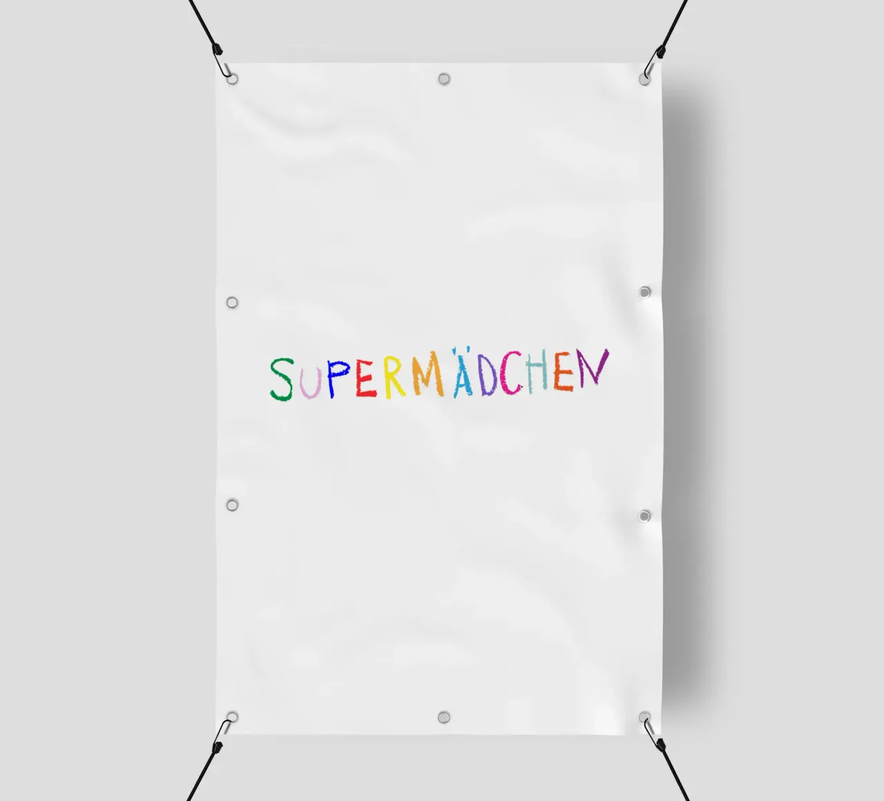Supermädchen telo in pvc da Brushmeetspaper