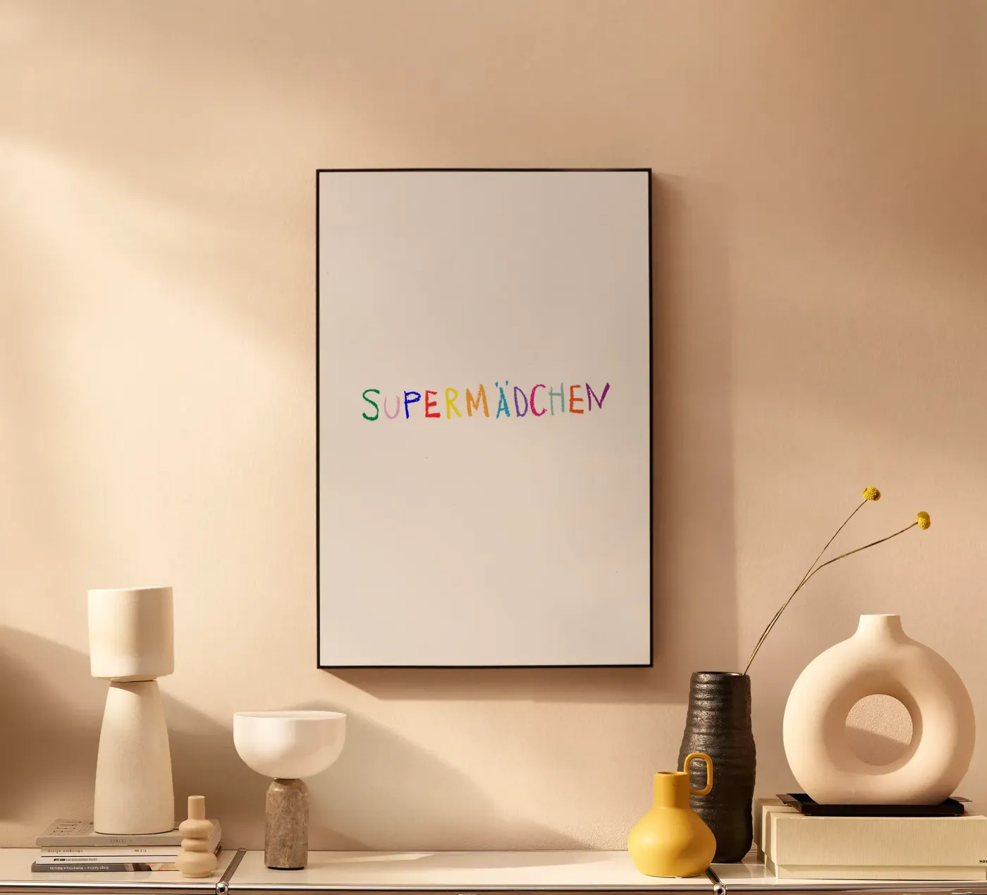 Supermädchen plexiglass da Brushmeetspaper
