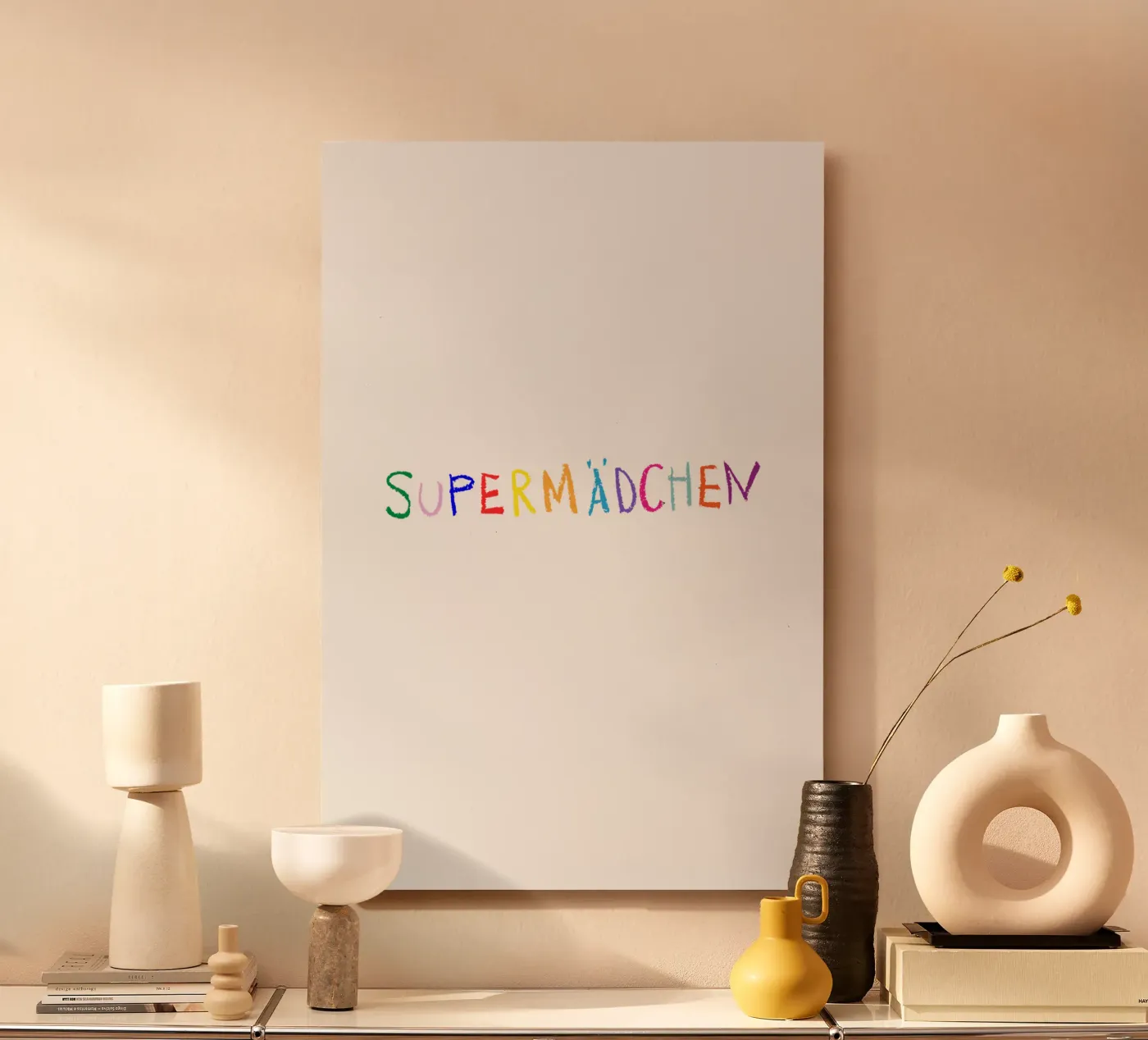 Supermädchen alluminio dibond da Brushmeetspaper