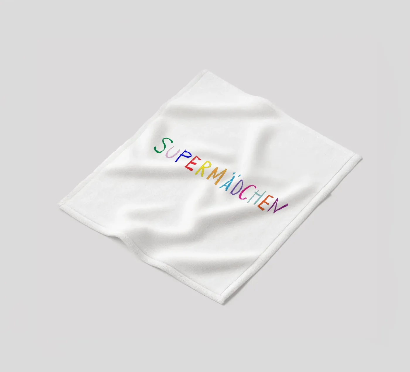 Supermädchen Fleecedecke von Brushmeetspaper