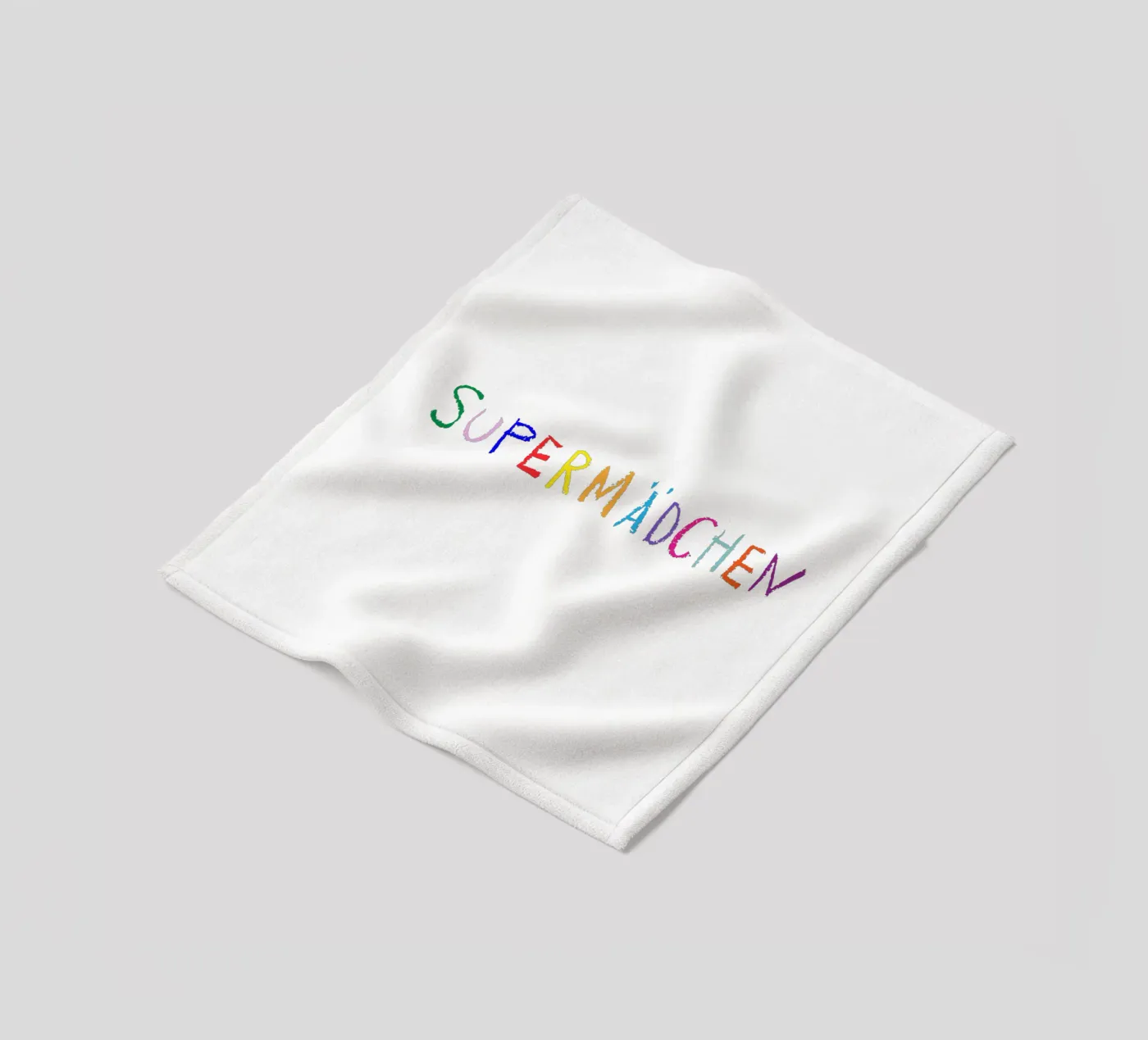 Supermädchen fleecedeken van Brushmeetspaper