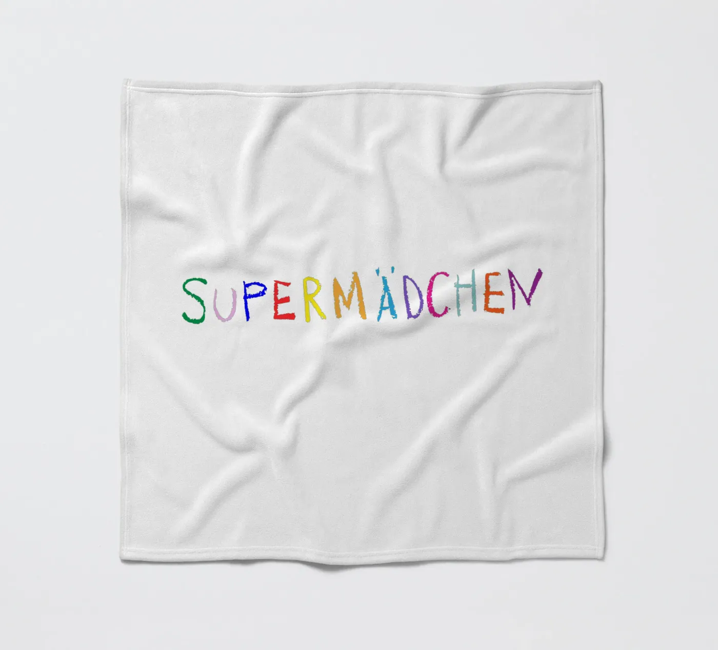 Supermädchen fleecedeken van Brushmeetspaper