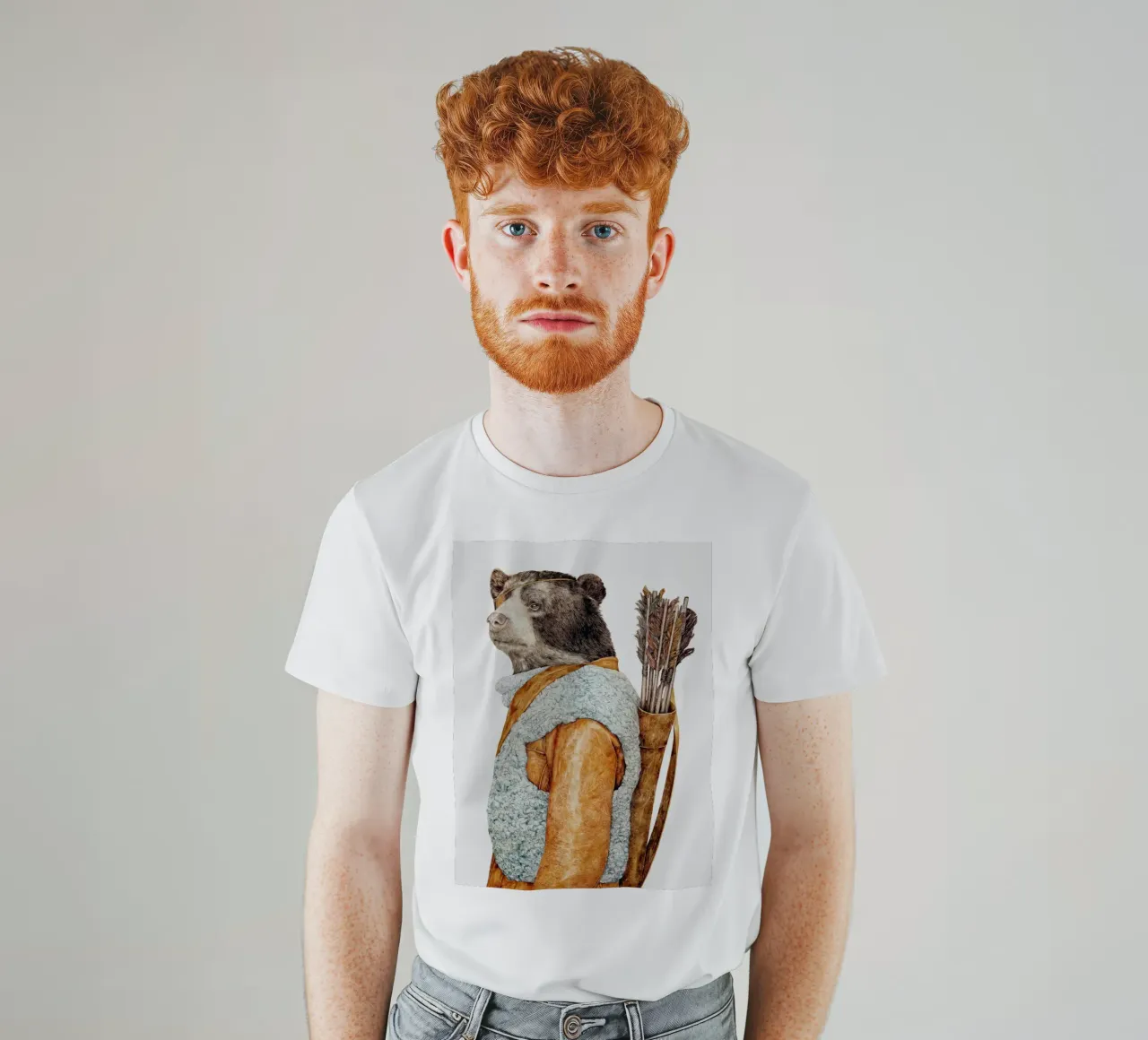 Orso cacciatore t-shirt da Animal Crew