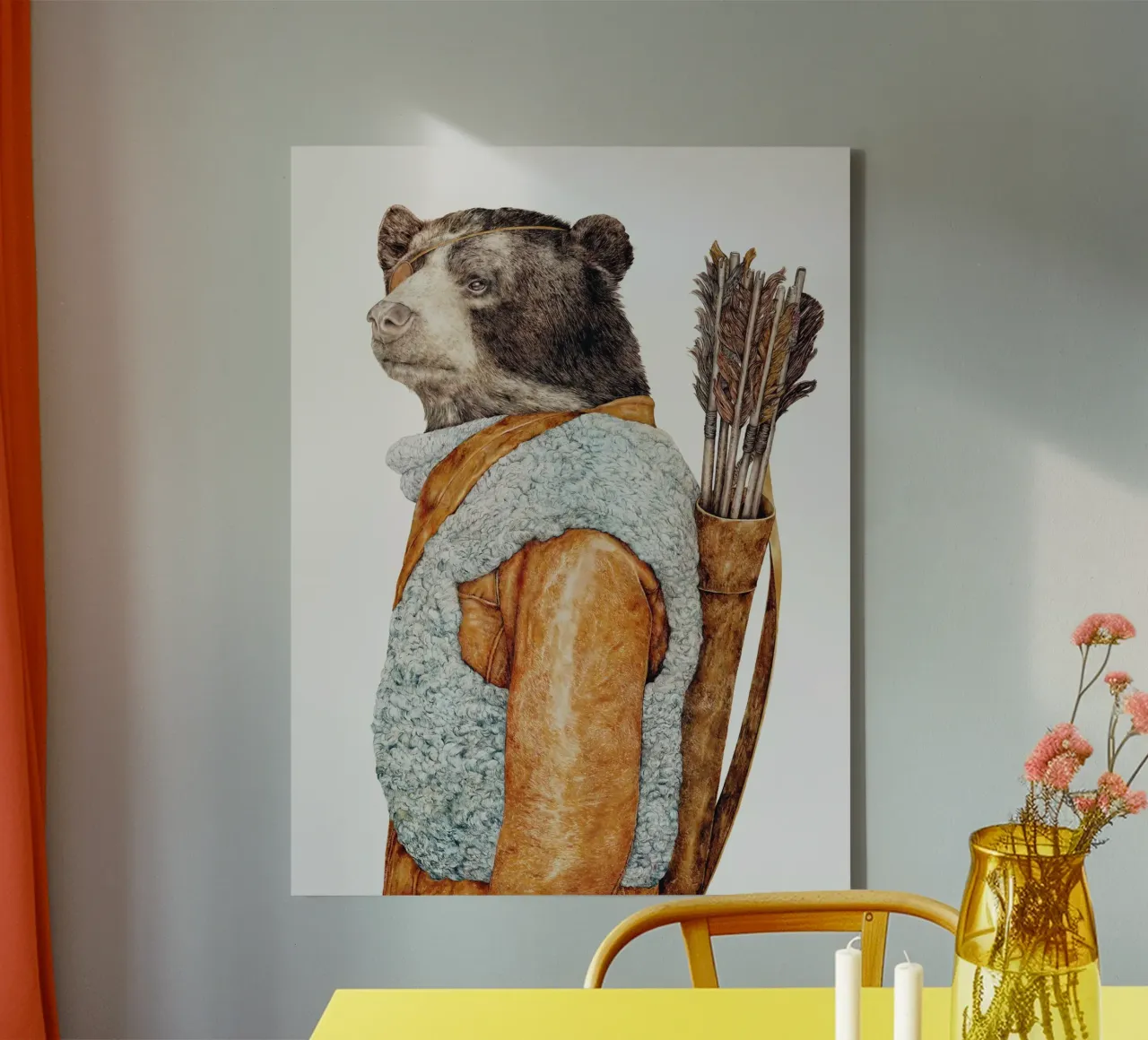 Orso cacciatore tela da Animal Crew