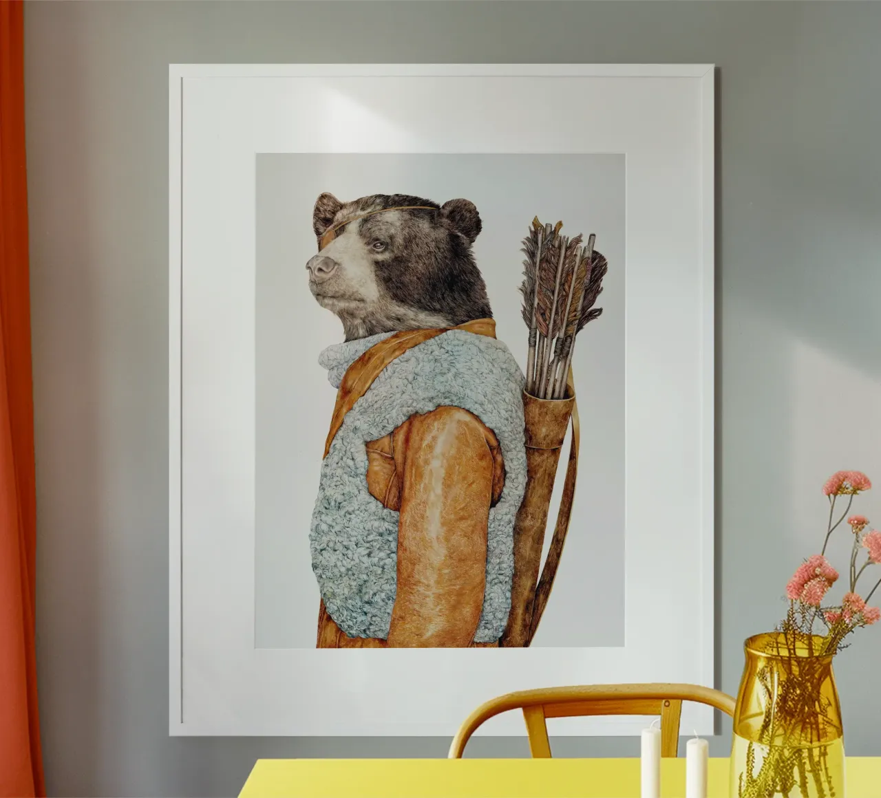 Hunter Bear poster by Animal Crew