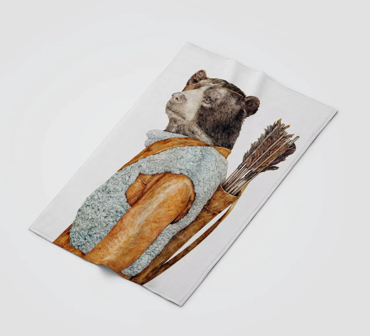 Orso cacciatore coperta in pile da Animal Crew