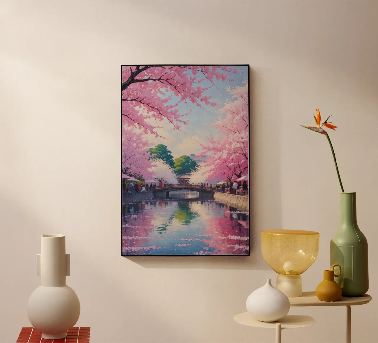 Sakura Dreams Along the River plexiglass da AlbertKlee