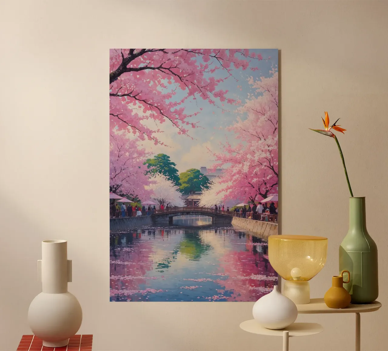 Sakura Dreams Along the River plexiglass da AlbertKlee