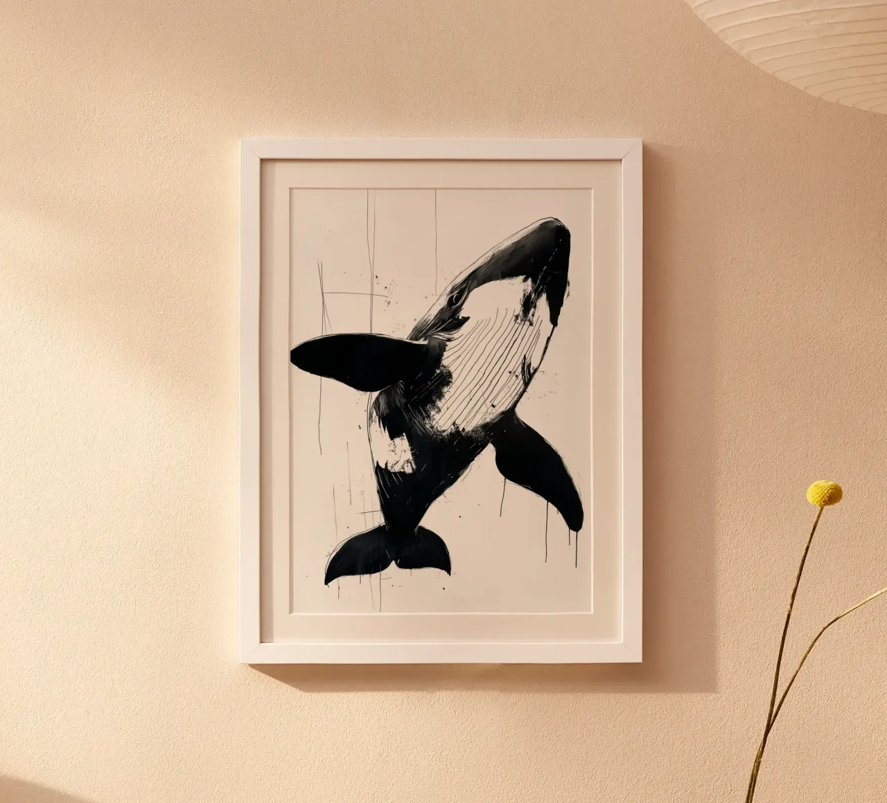 Balena bianca e nera poster da Justyna Jaszke JBJart