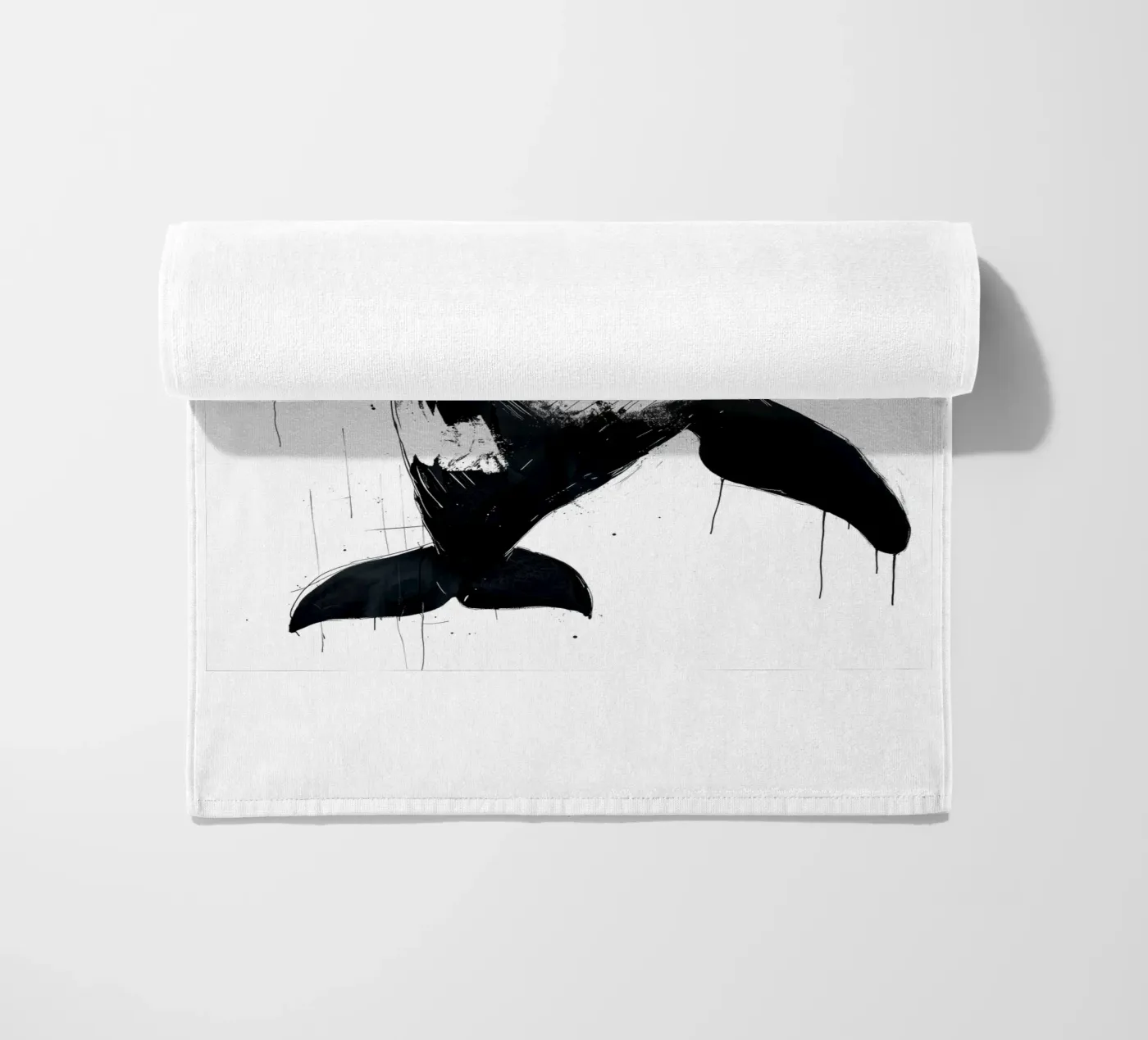 Black and white whale telo mare da Justyna Jaszke JBJart