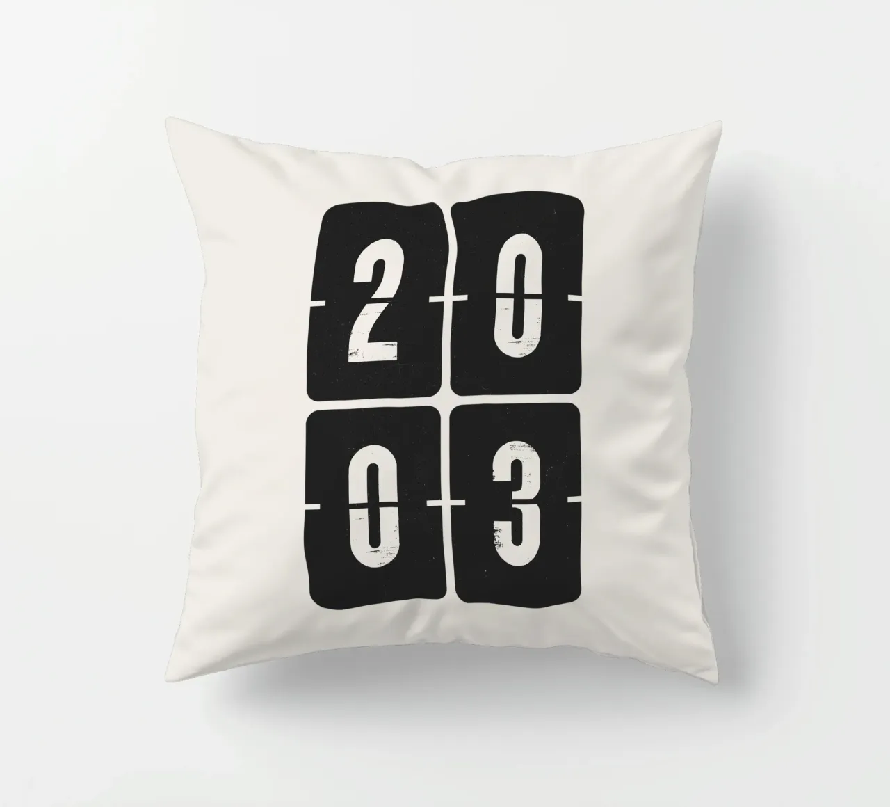 Année 2003 coussin de Vintagrafica