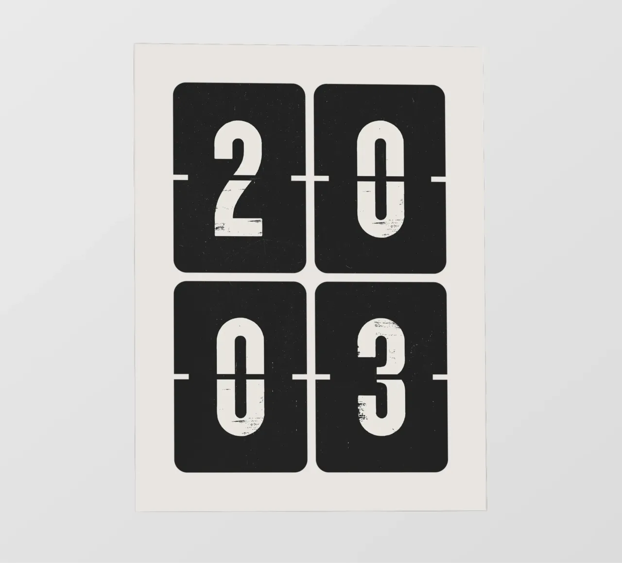 2003 Jaar pvc-zeil van Vintagrafica