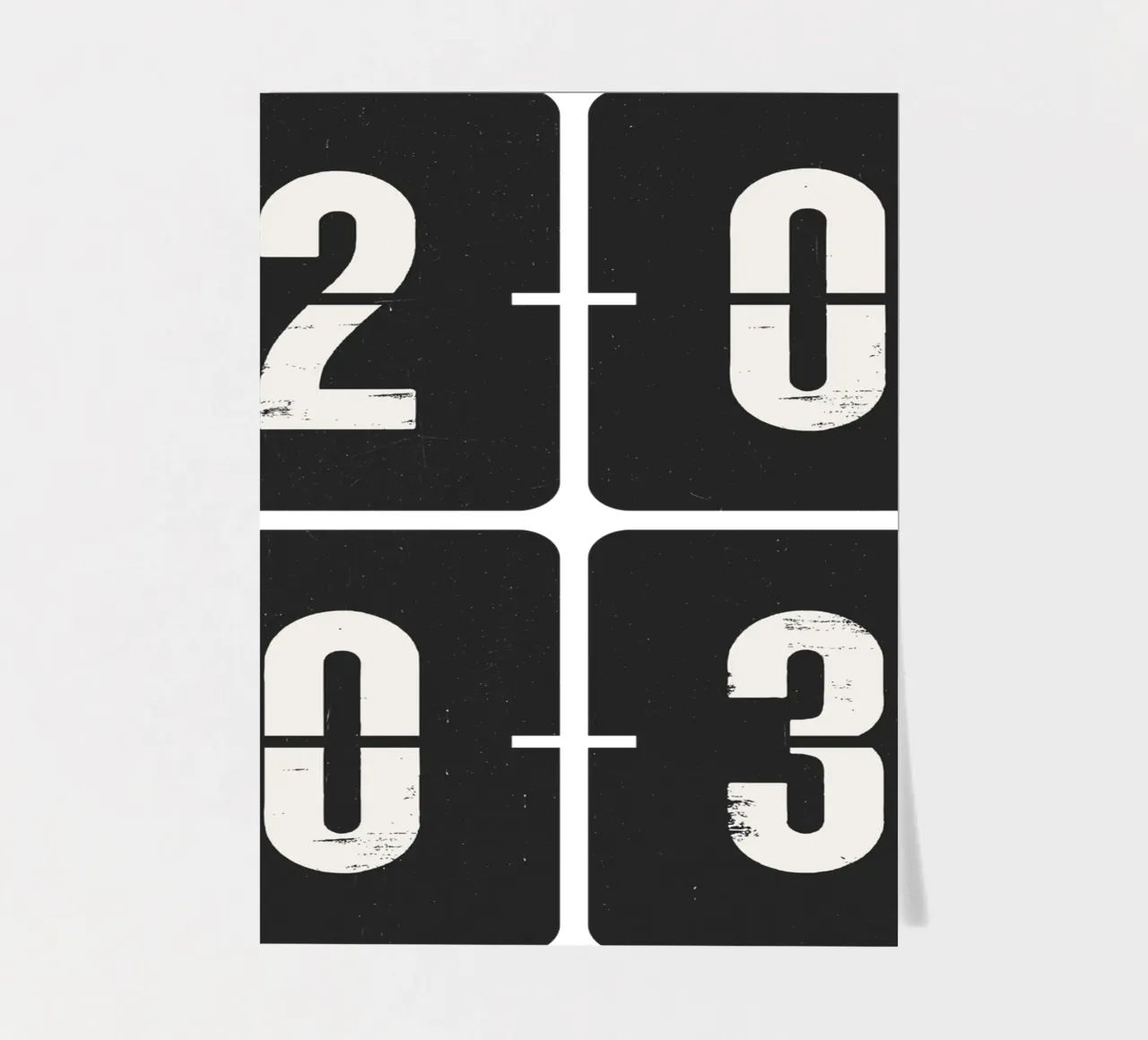 2003 Jahr Stickerbogen von Vintagrafica