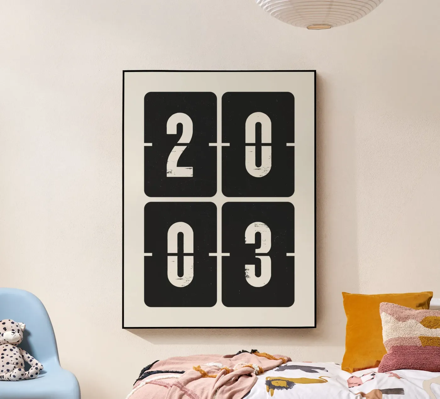 2003 Jahr Acryl-Glas von Vintagrafica
