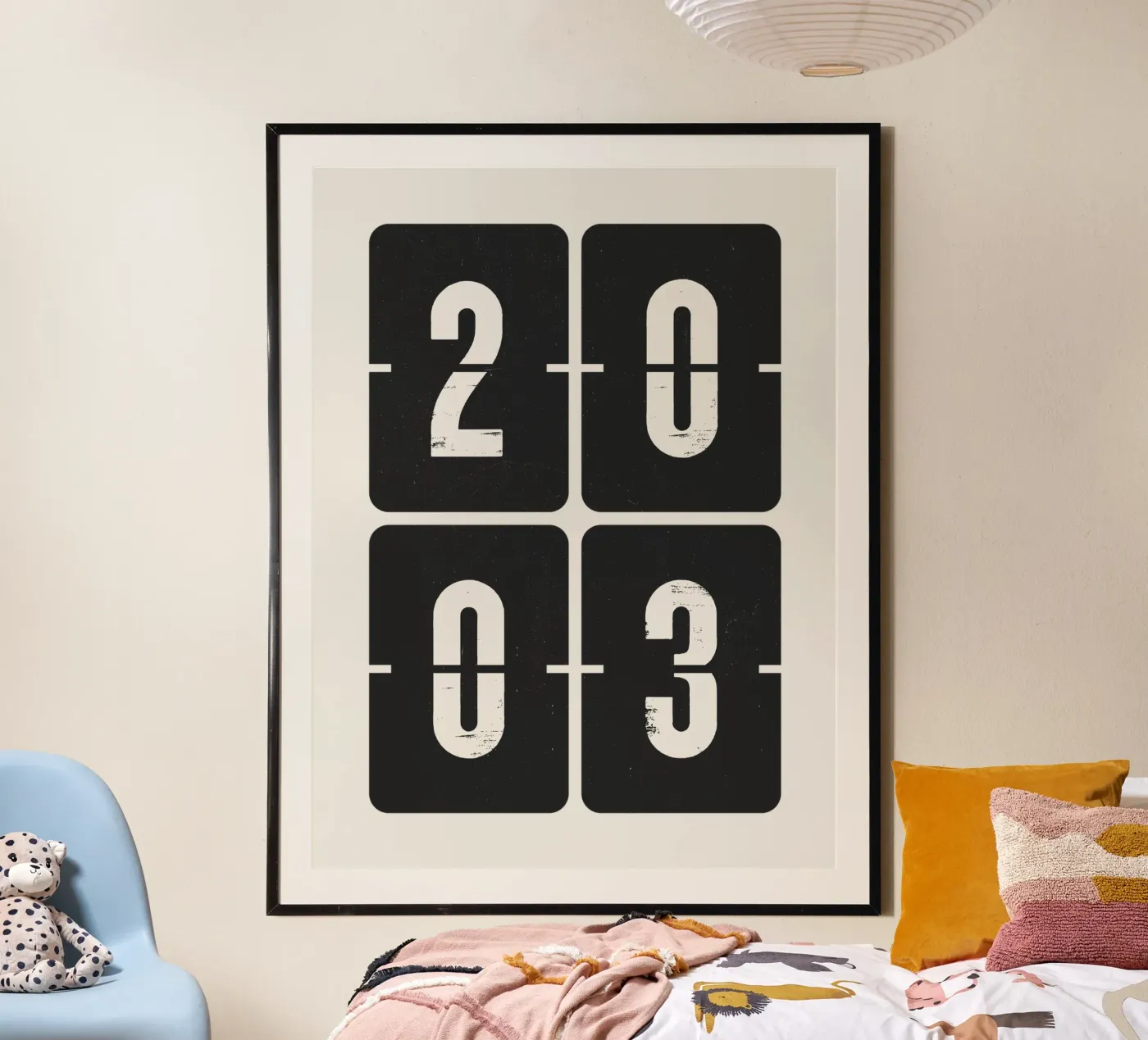 2003 Jaar poster van Vintagrafica