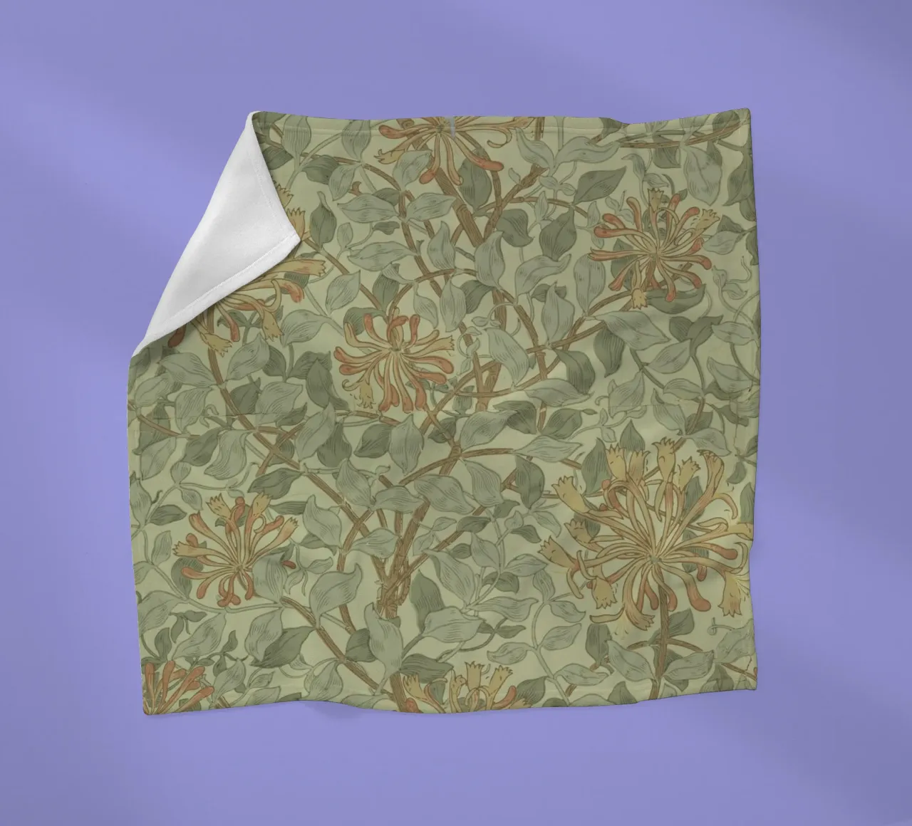 William Morris - Caprifoglio floreale coperta in pile da William Store