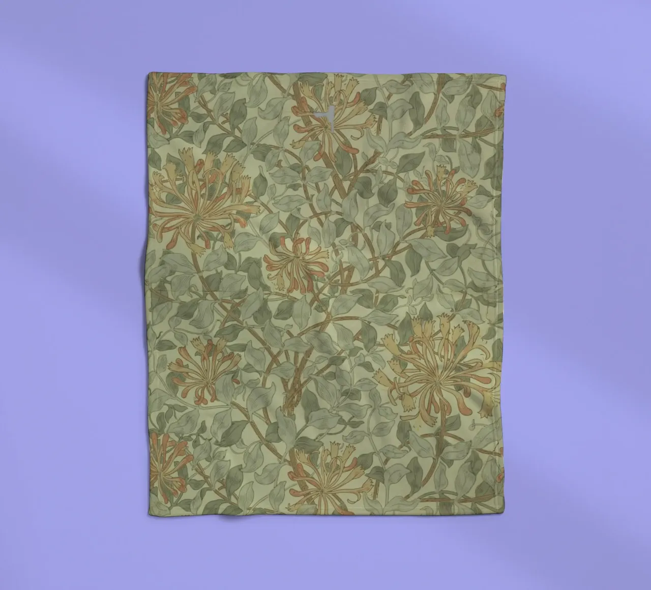 William Morris - Caprifoglio floreale coperta in pile da William Store