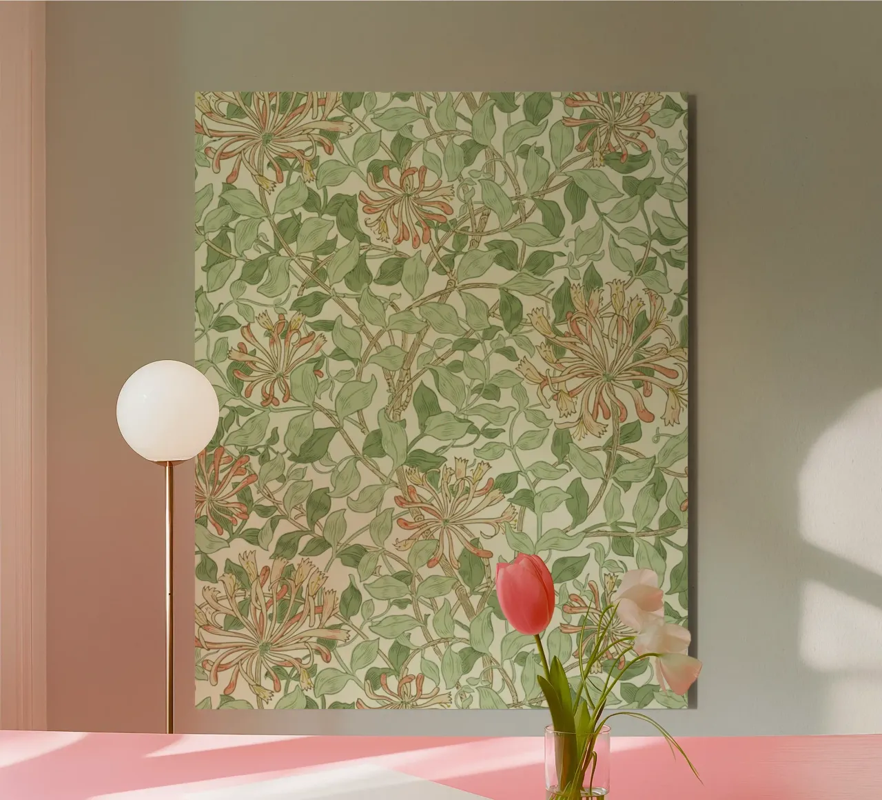 William Morris floreale alluminio dibond da William Store