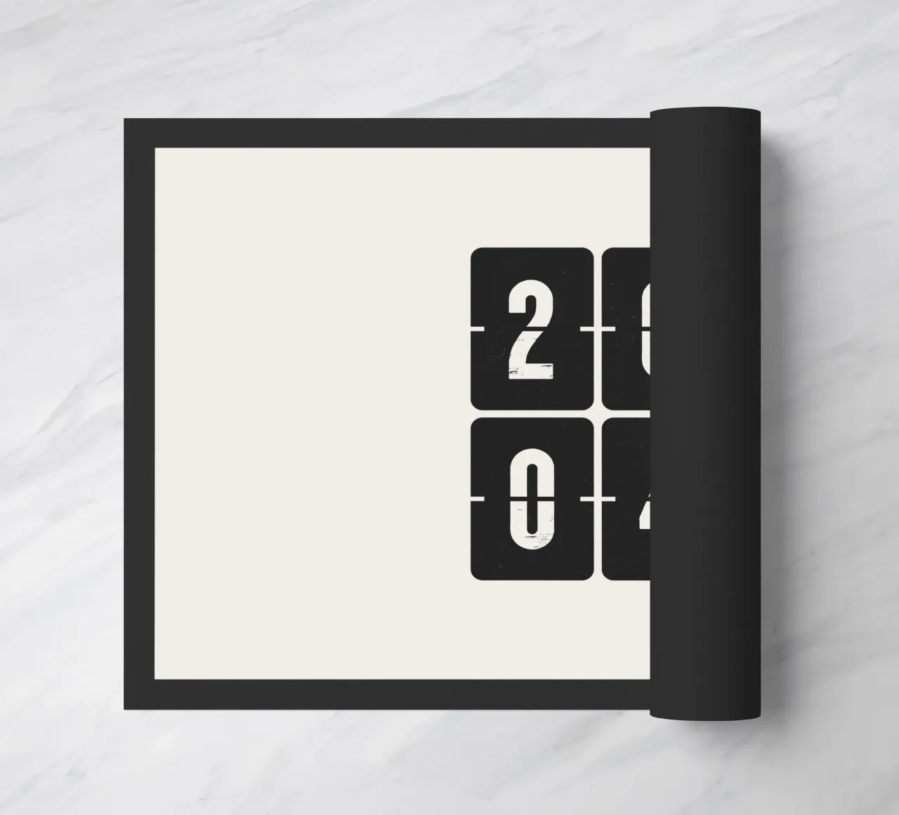 2004 Year doormat by Vintagrafica