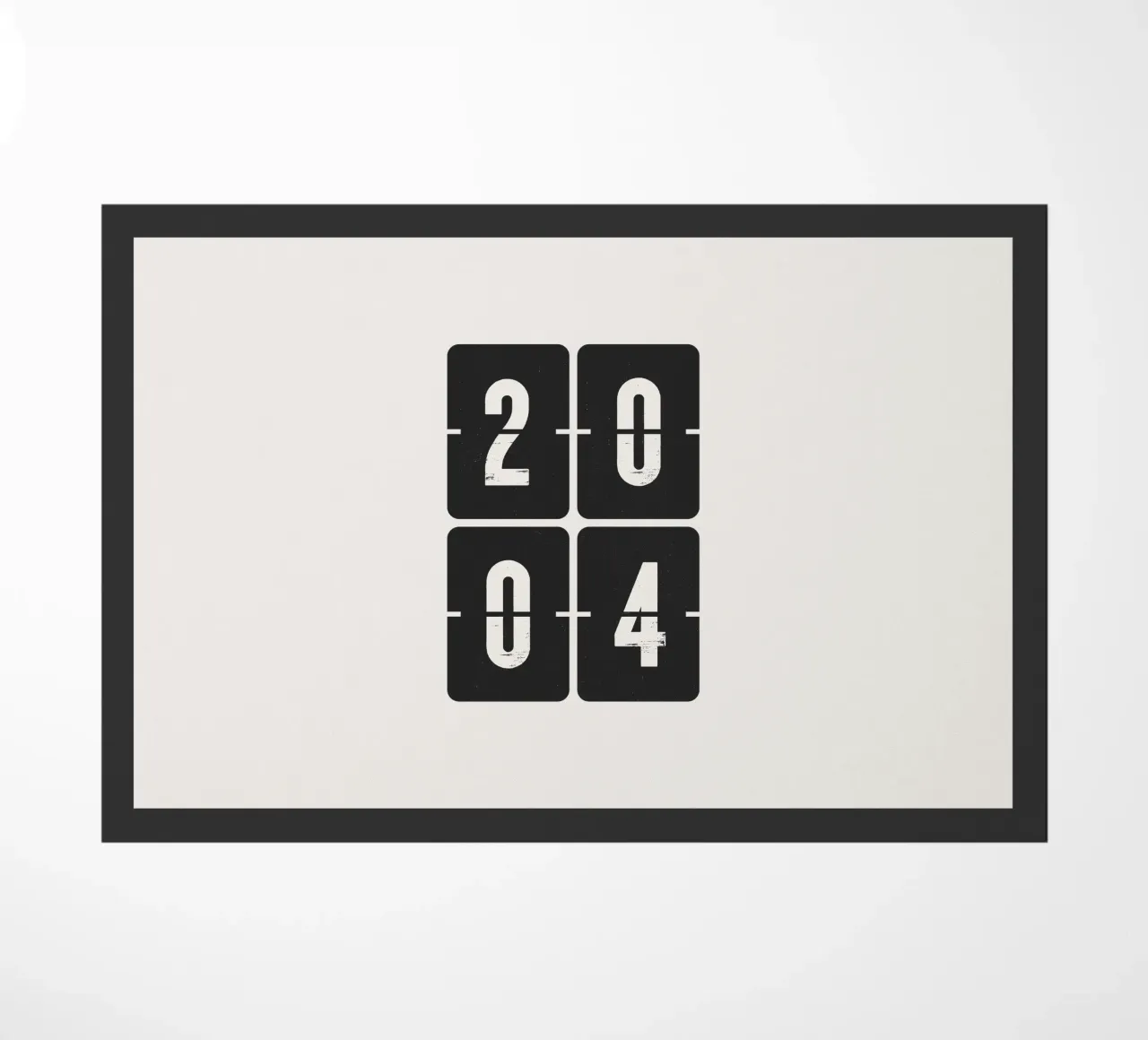 2004 Year doormat by Vintagrafica