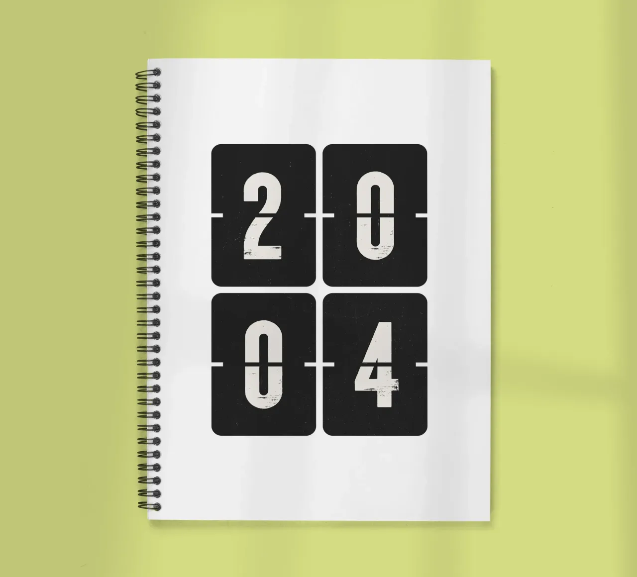 2004 Year spiral notebook by Vintagrafica