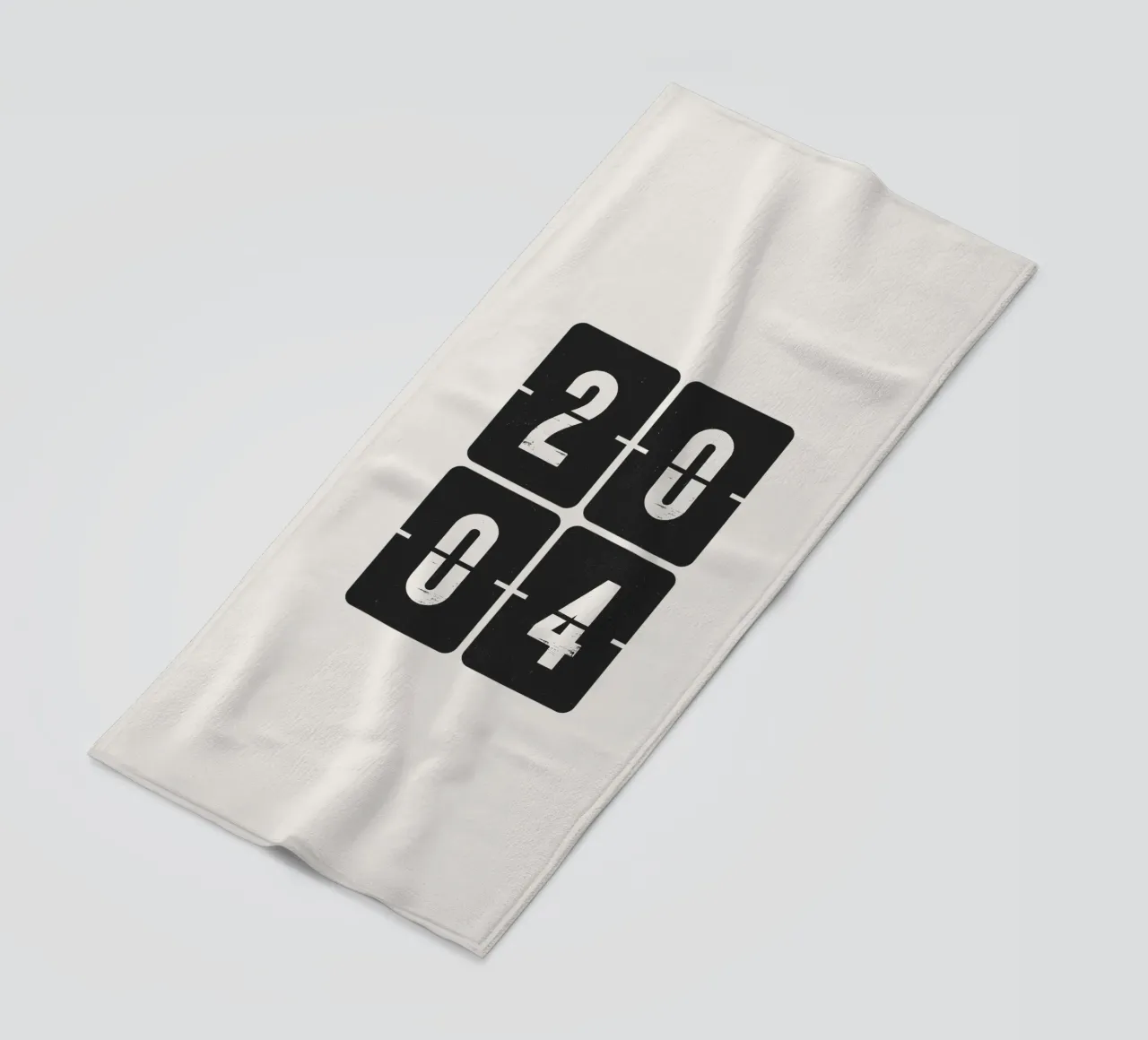 2004 Jaar strandhanddoek van Vintagrafica