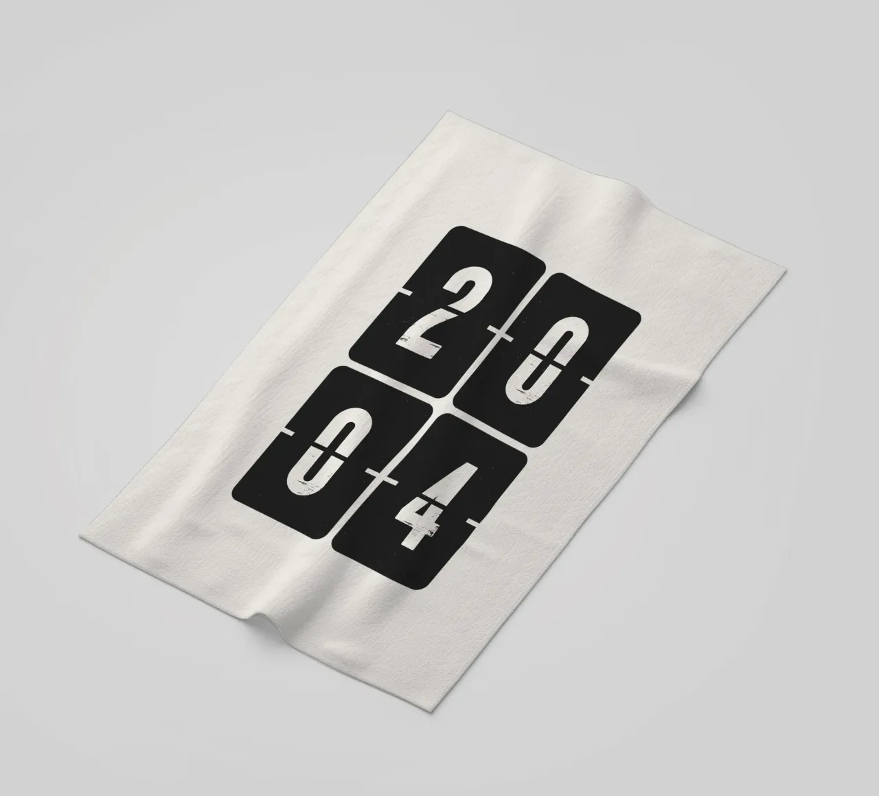 2004 Jaar strandhanddoek van Vintagrafica