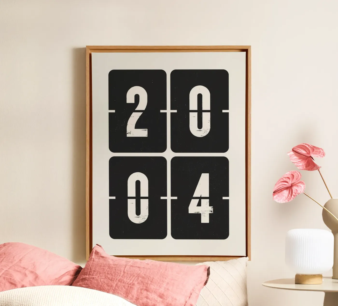 2004 Year canvas by Vintagrafica