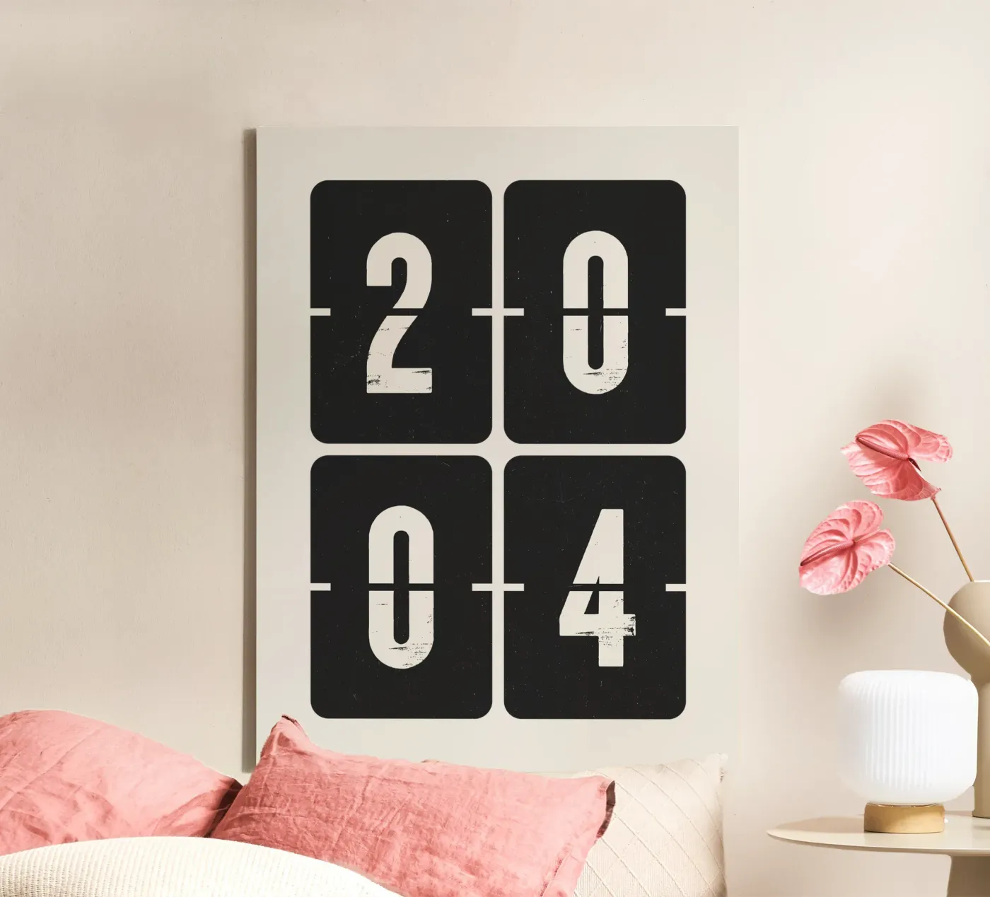 2004 Year canvas by Vintagrafica
