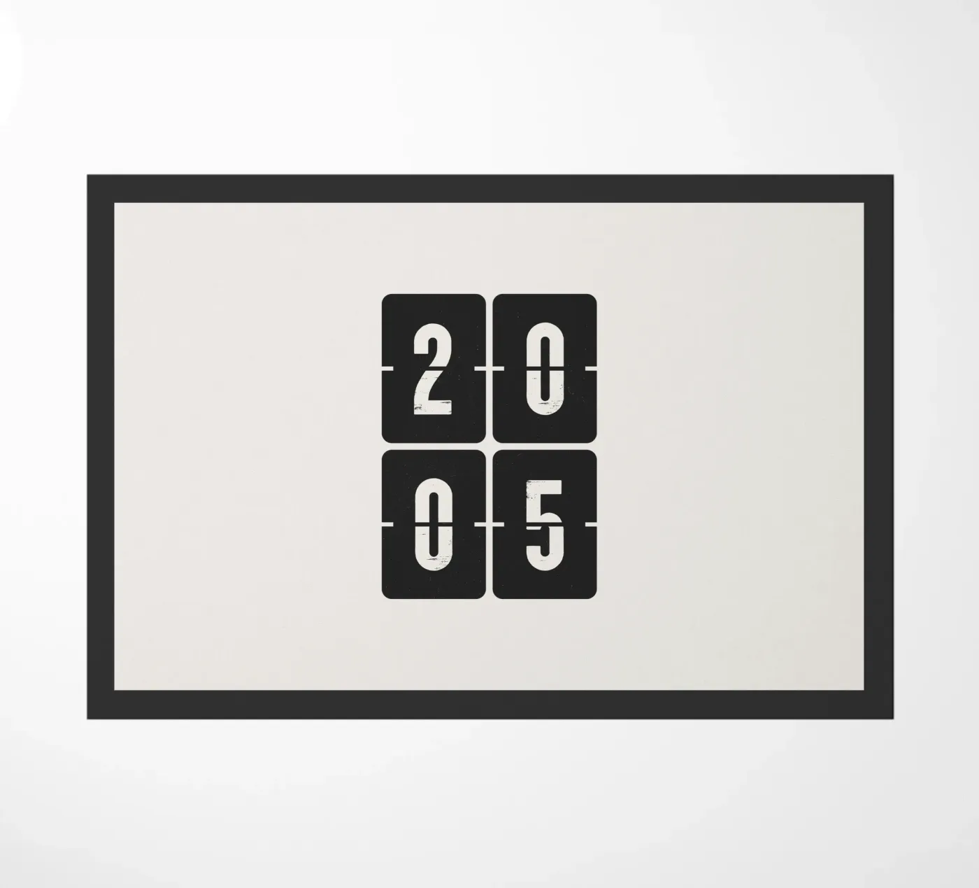 2005 Year doormat by Vintagrafica