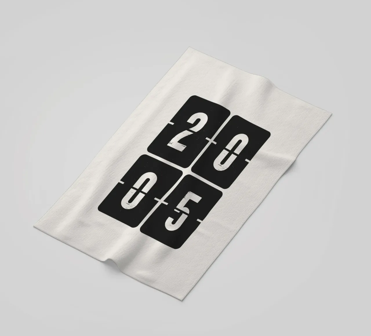 2005 Jaar strandhanddoek van Vintagrafica