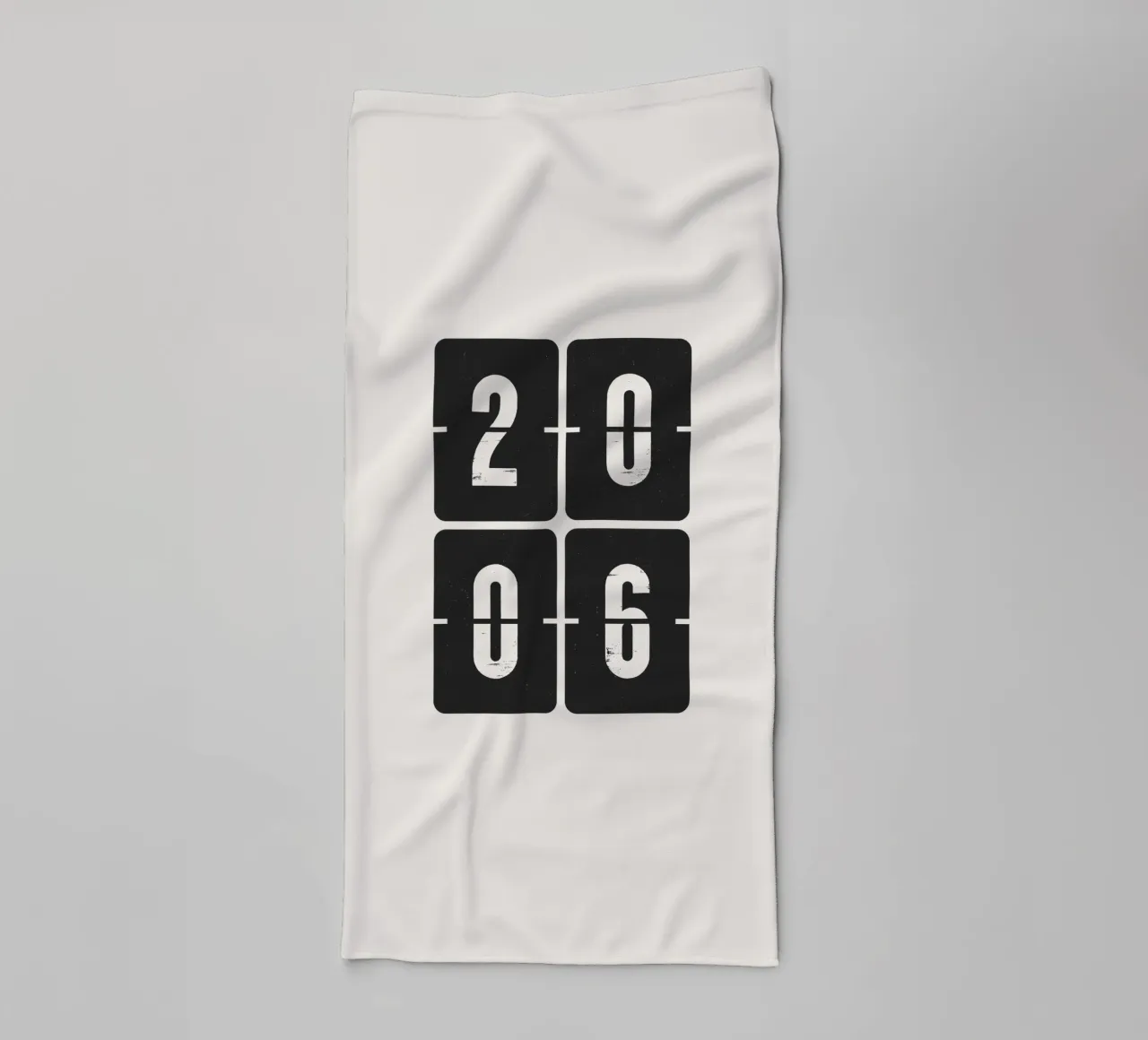 2006 Jaar badhanddoek van Vintagrafica