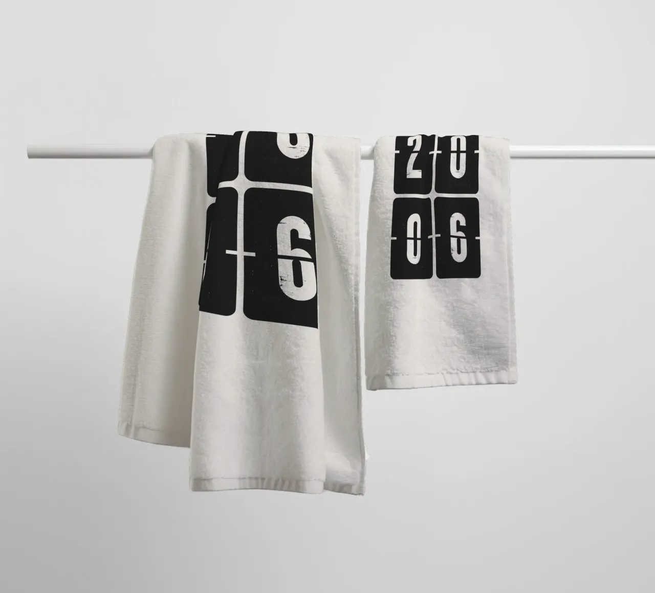 2006 Jaar badhanddoek van Vintagrafica