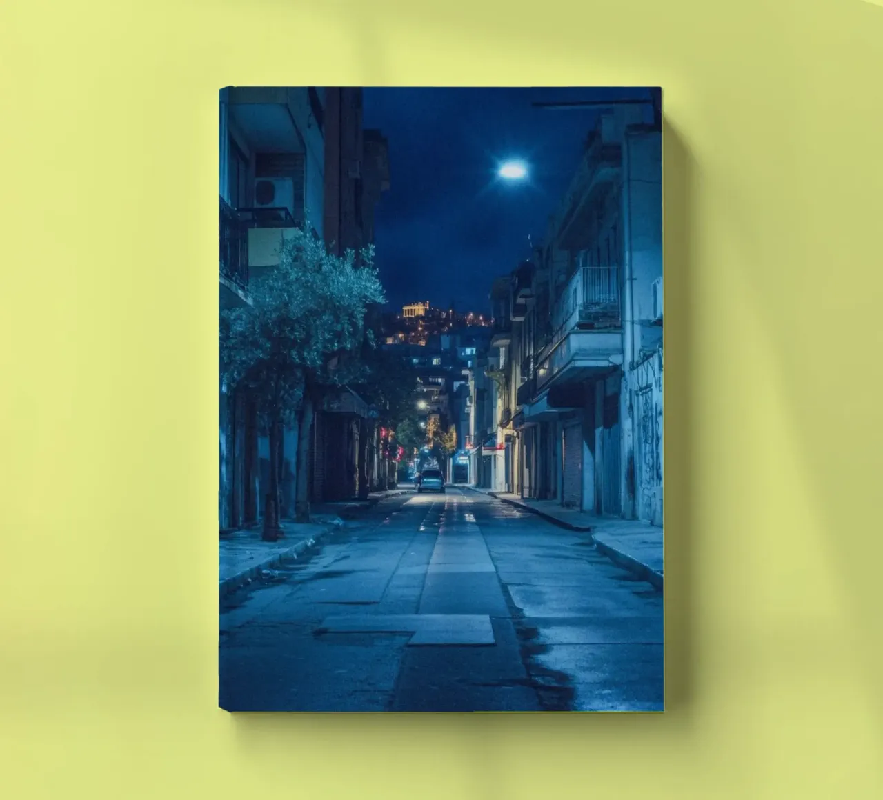 An evening stroll through the narrow streets of Athens notebook by By Night