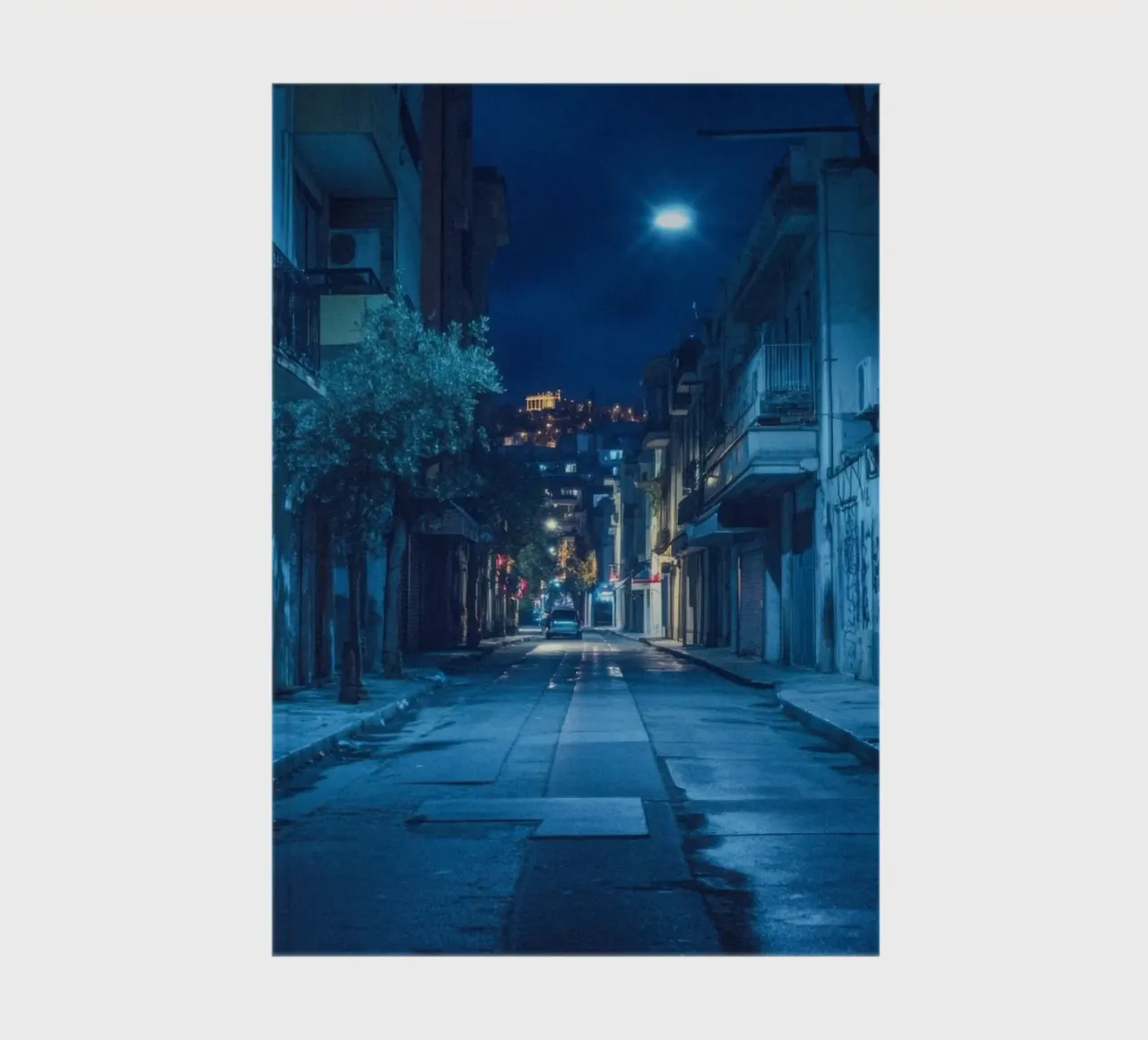 An evening stroll through the narrow streets of Athens notebook by By Night