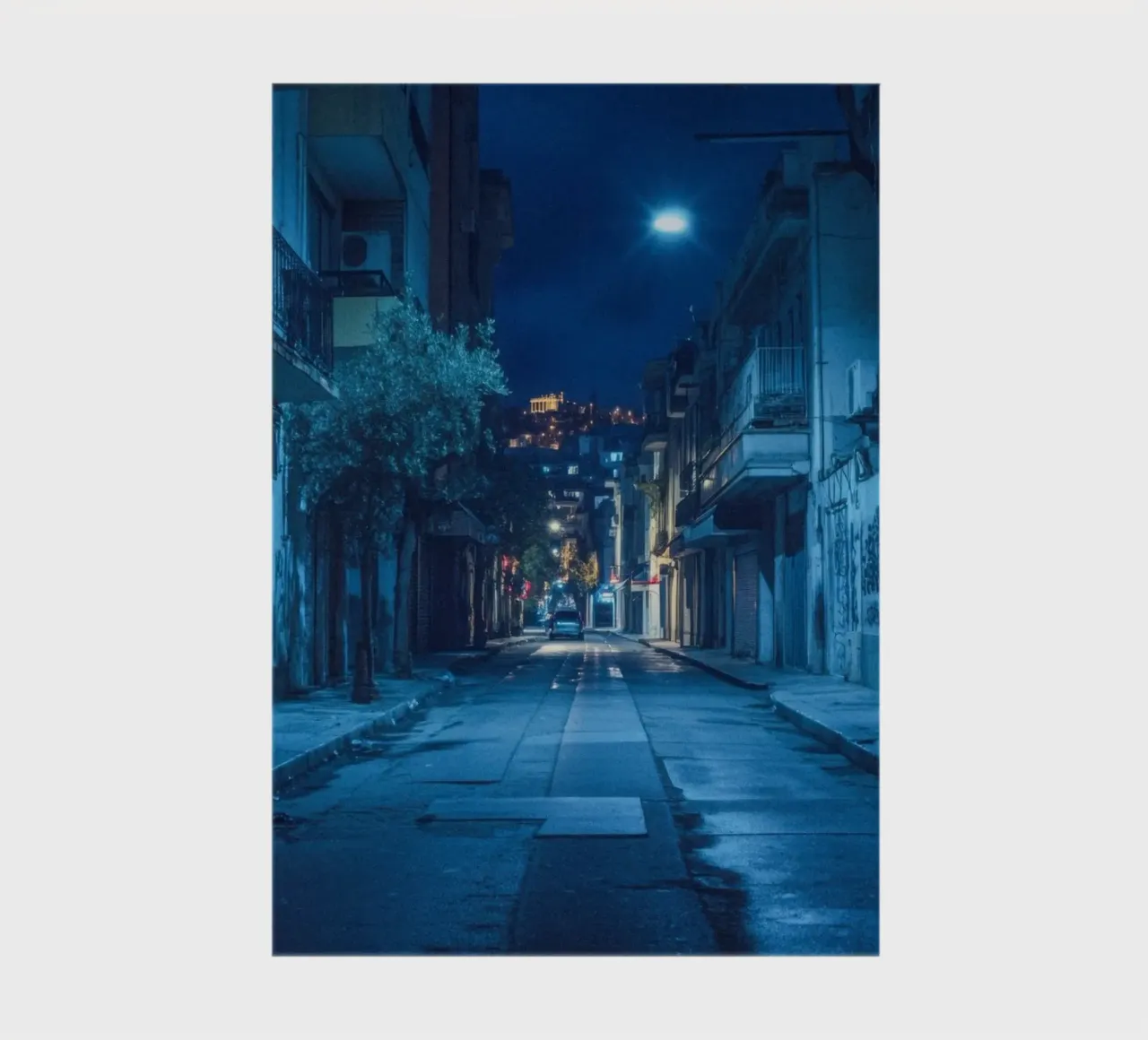 An evening stroll through the narrow streets of Athens notebook by By Night