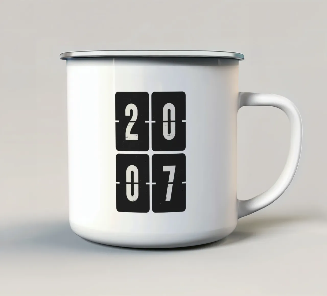 Anno 2007 tazza in smalto da Vintagrafica