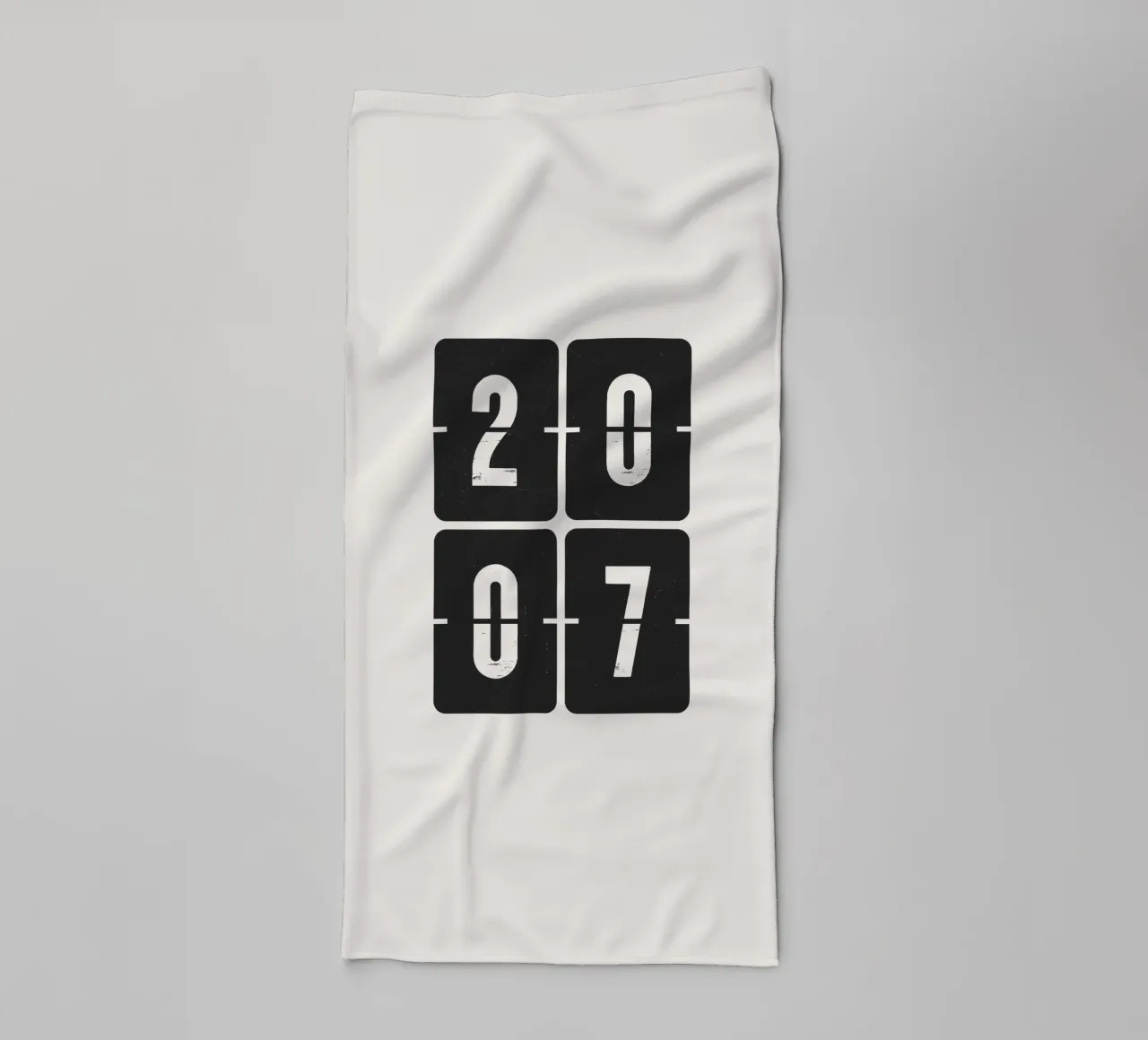 2007 Jaar badhanddoek van Vintagrafica