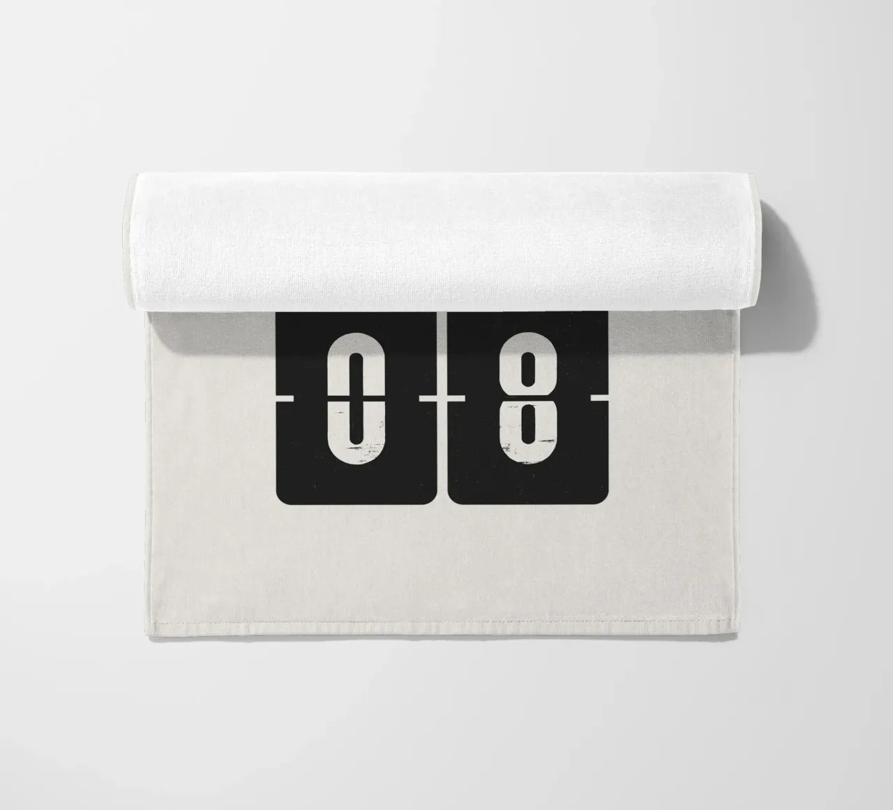 2008 Jaar strandhanddoek van Vintagrafica