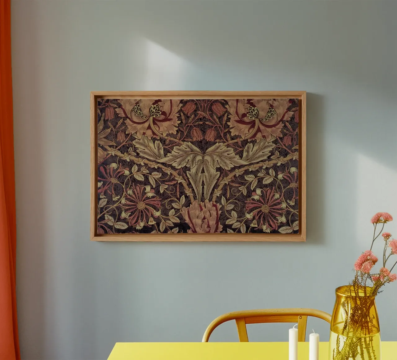 William Morris - Caprifoglio tela con Cornice a cassetta da William Store